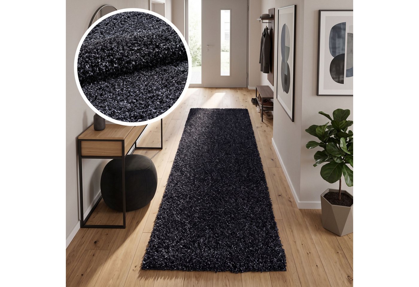 OTTO home Hochflor-Teppich Viva Shaggy, in Standard- und Premium-Qualität, 30 mm oder 45 mm Höhe, rechteckig, Uni Farben, einfarbig, weich, kuschelig, Läufer, Kundenliebling