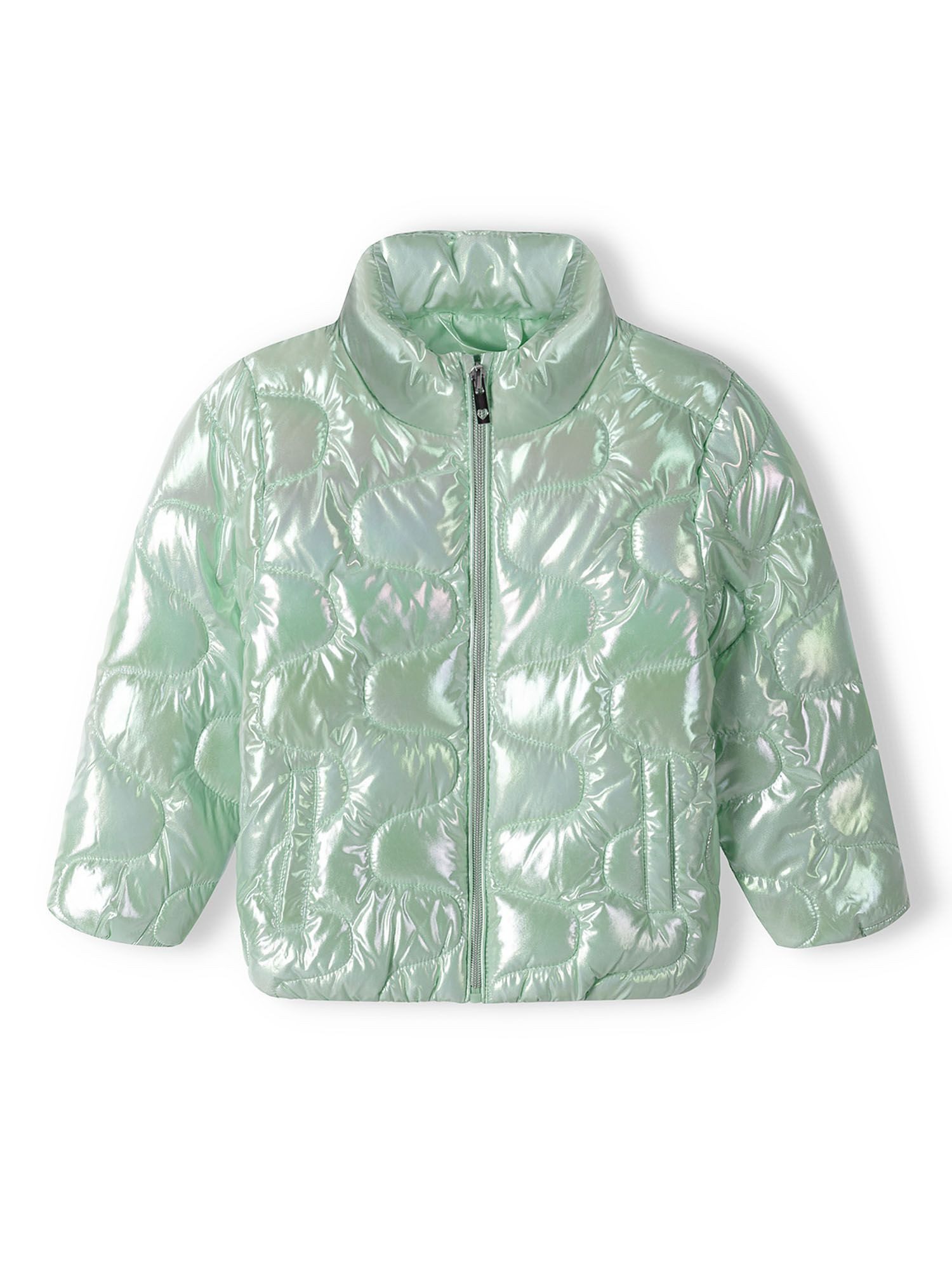 MINOTI Steppjacke Jacke für Mädchen Metallic-Look, ohne Kapuze – Bild 2 von 5