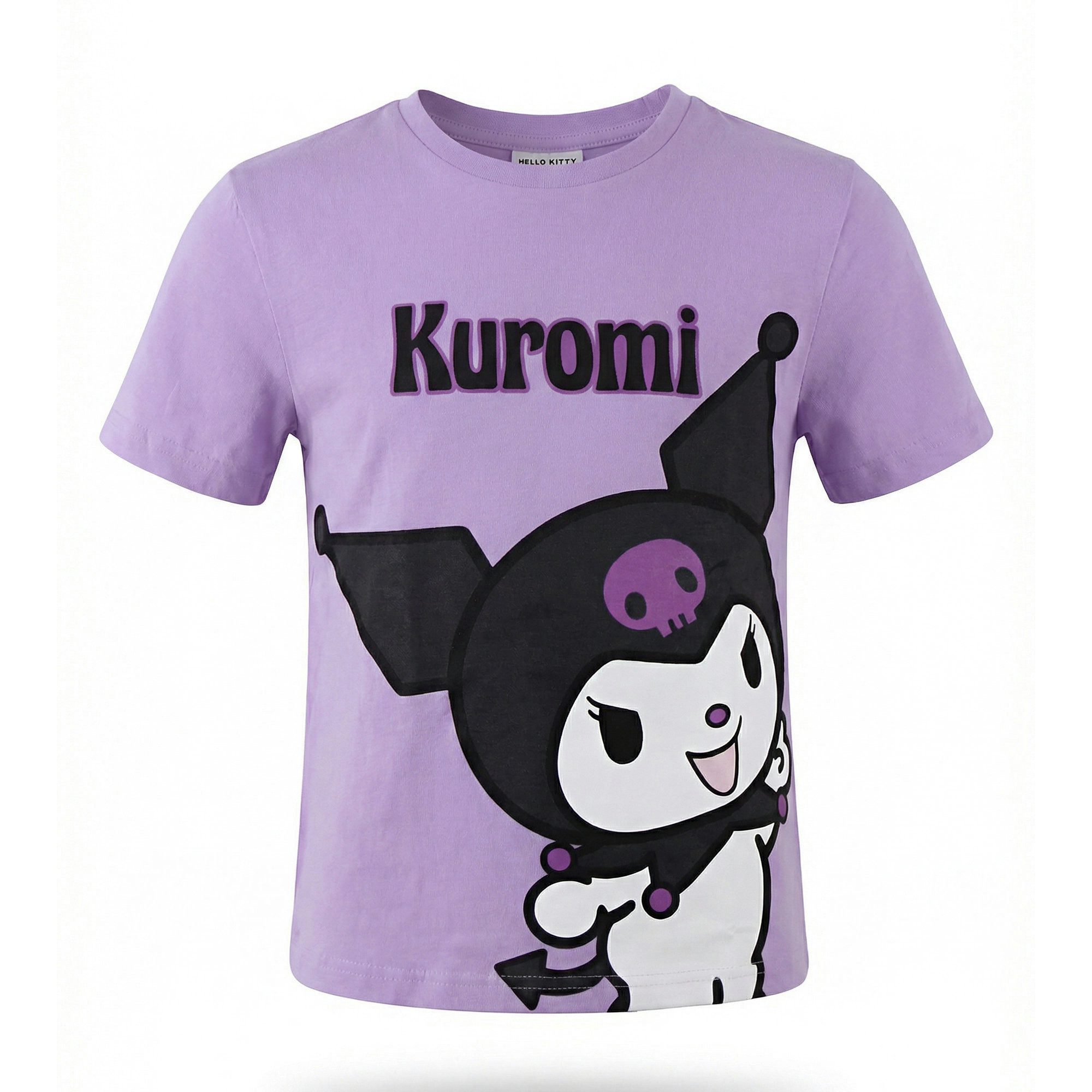Hello Kitty Print-Shirt Hello Kitty Kuromi Kinder Mädchen kurzarm T-Shirt Shirt (1-tlg) 100% Baumwolle, Gr. 116 bis 152