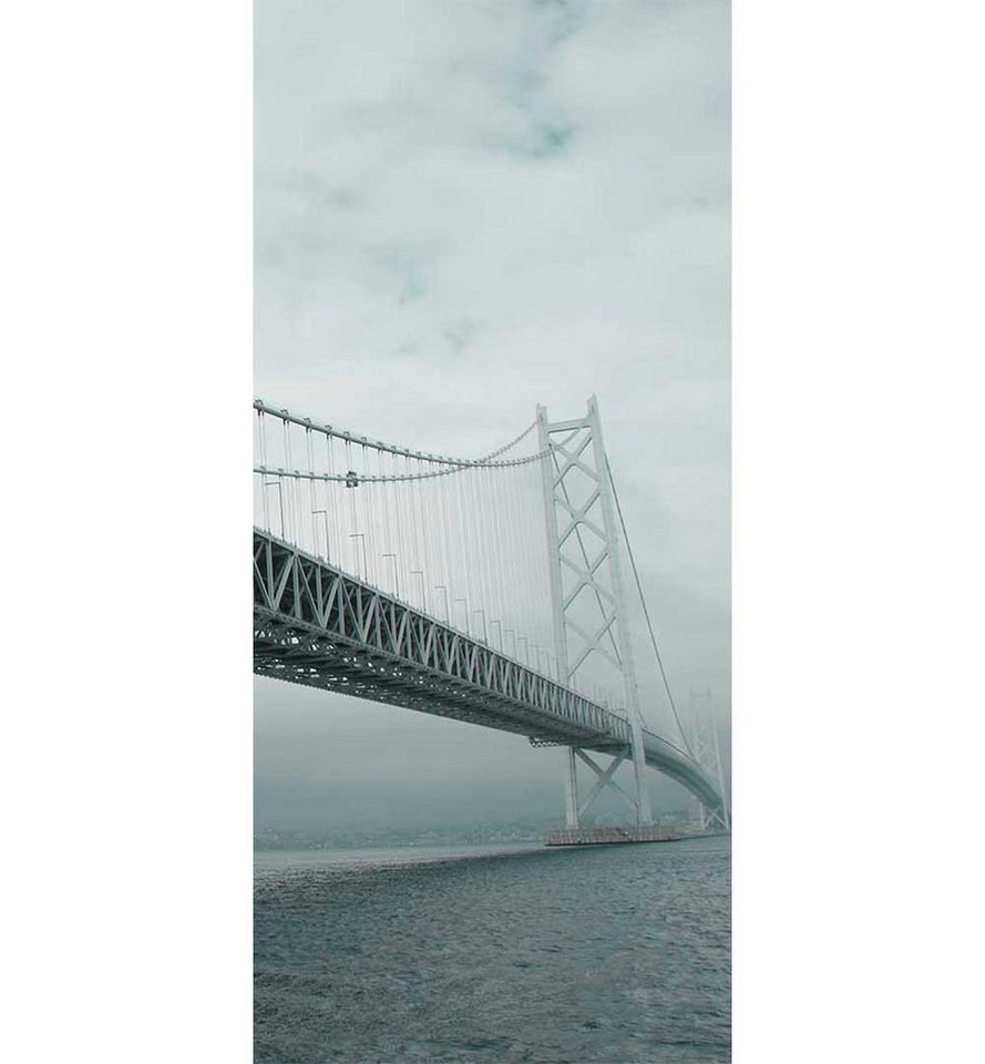 Thumbnail - MyMaxxi Dekorationsfolie Türtapete Türposter Türfolie selbstklebend Brücke Japan Türaufkleber, (Klebefolie Tür aufgeroll...