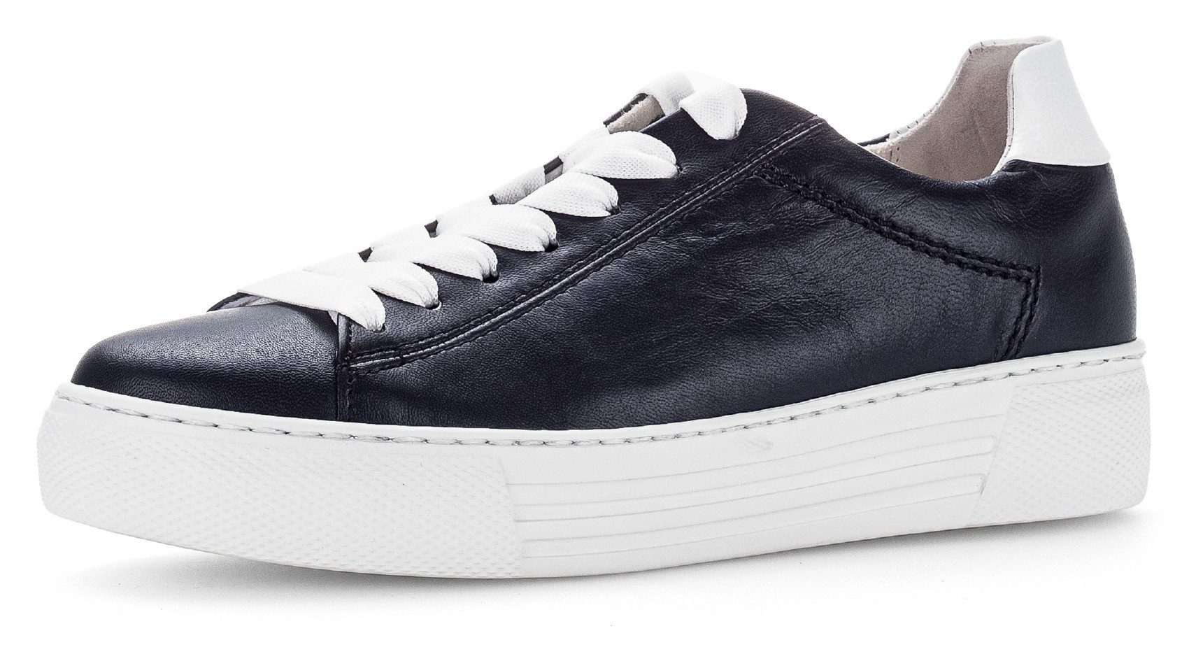 Gabor FLORENZ Plateausneaker, Freizeitschuh, Halbschuh, Schnürschuh mit Fuß günstig online kaufen