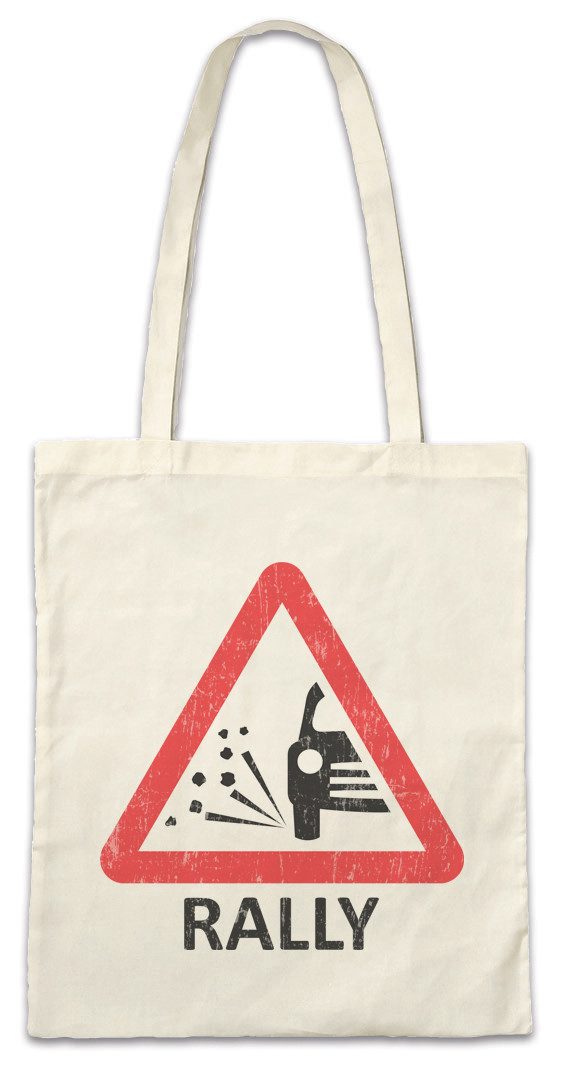 Beuteltasche Rally Sign Stofftasche Race Racing Car Auto Driver Racer Biker Petrol