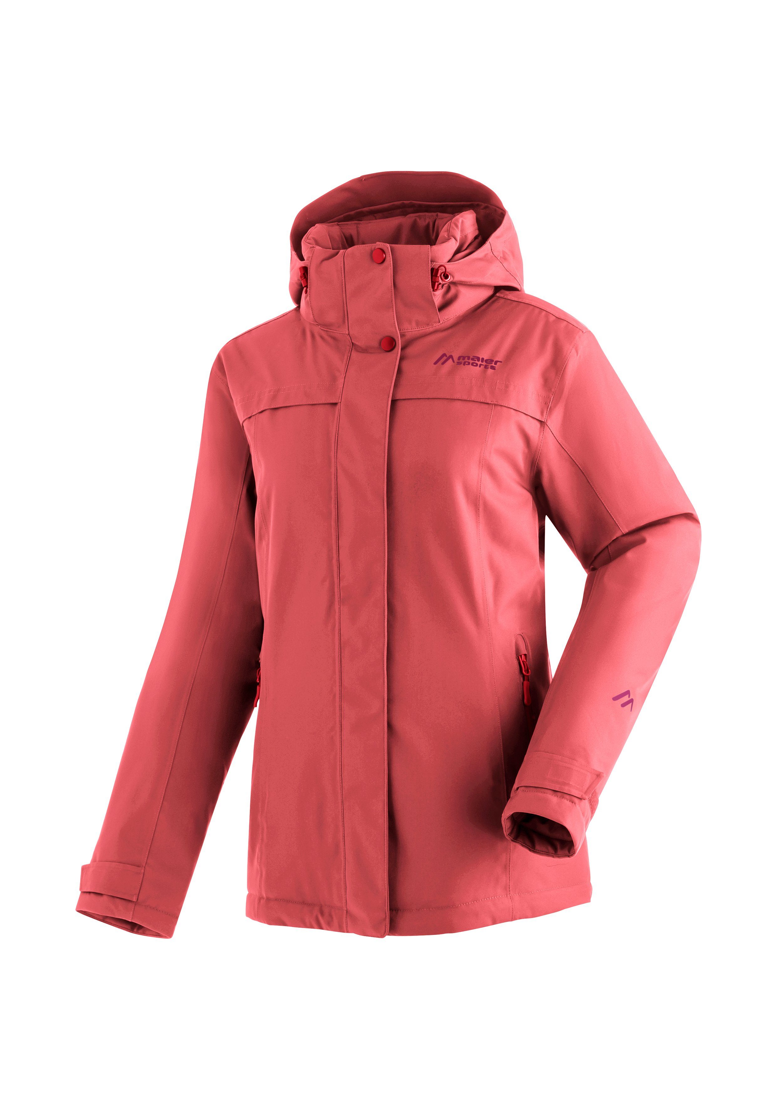 Maier Sports Funktionsjacke Lisbon Winterjacke wattiert, rosa wasserdicht atmungsaktiv und warm