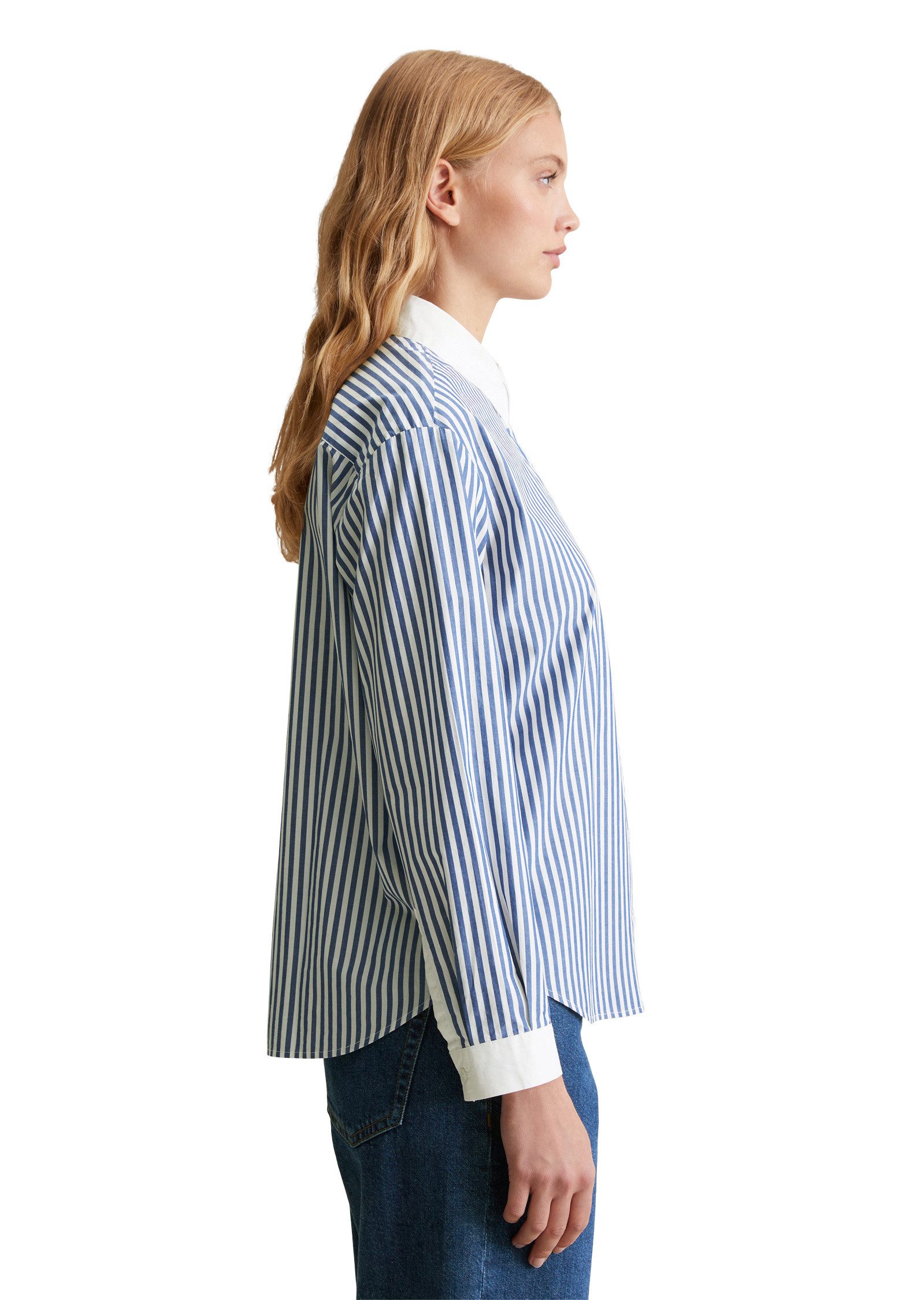 Marc O'Polo DENIM Langarmbluse aus Papertouch Popeline günstig online kaufen