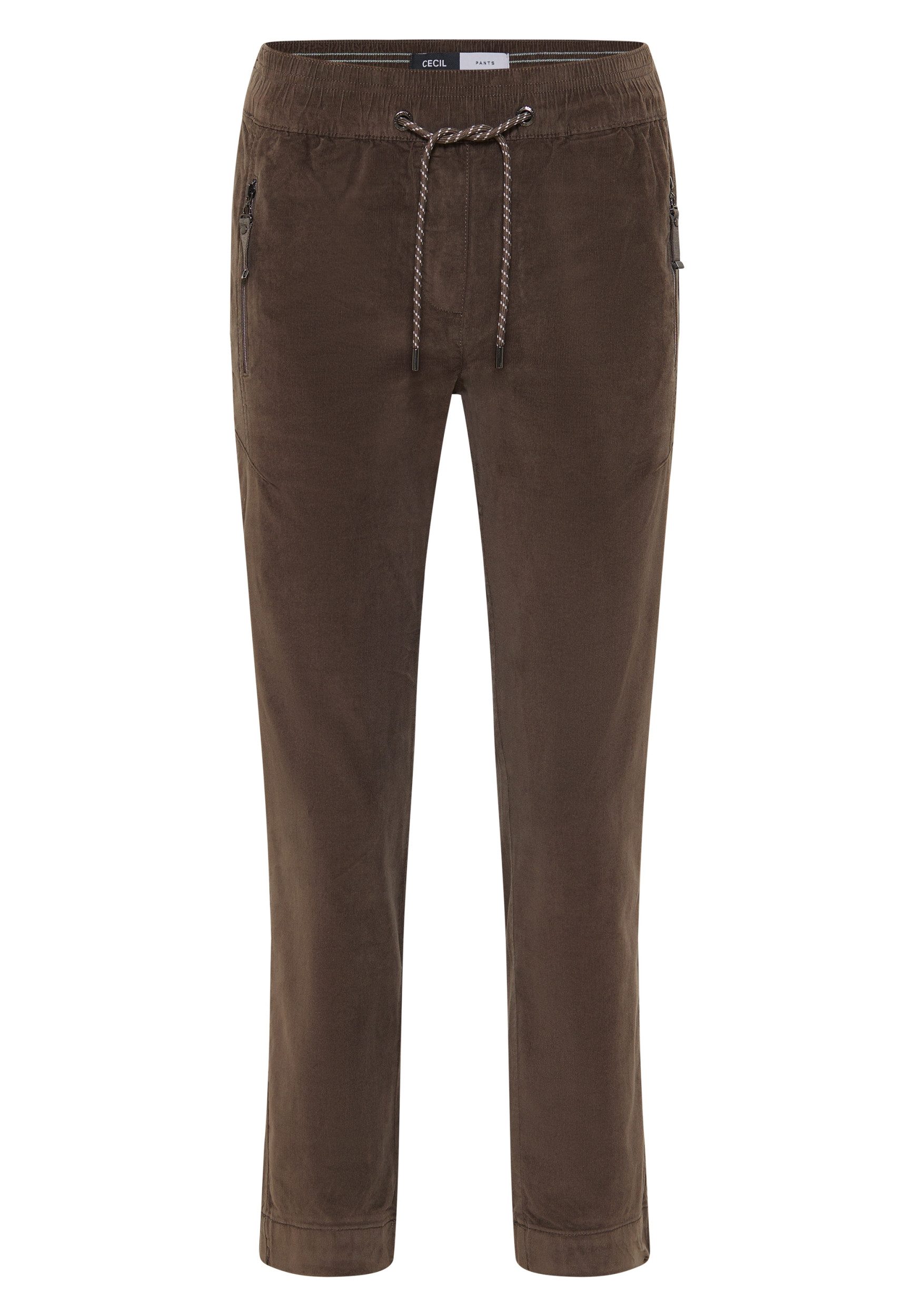 CECIL Chinos NOS Style Tracey Fine Corduroy misty taupe