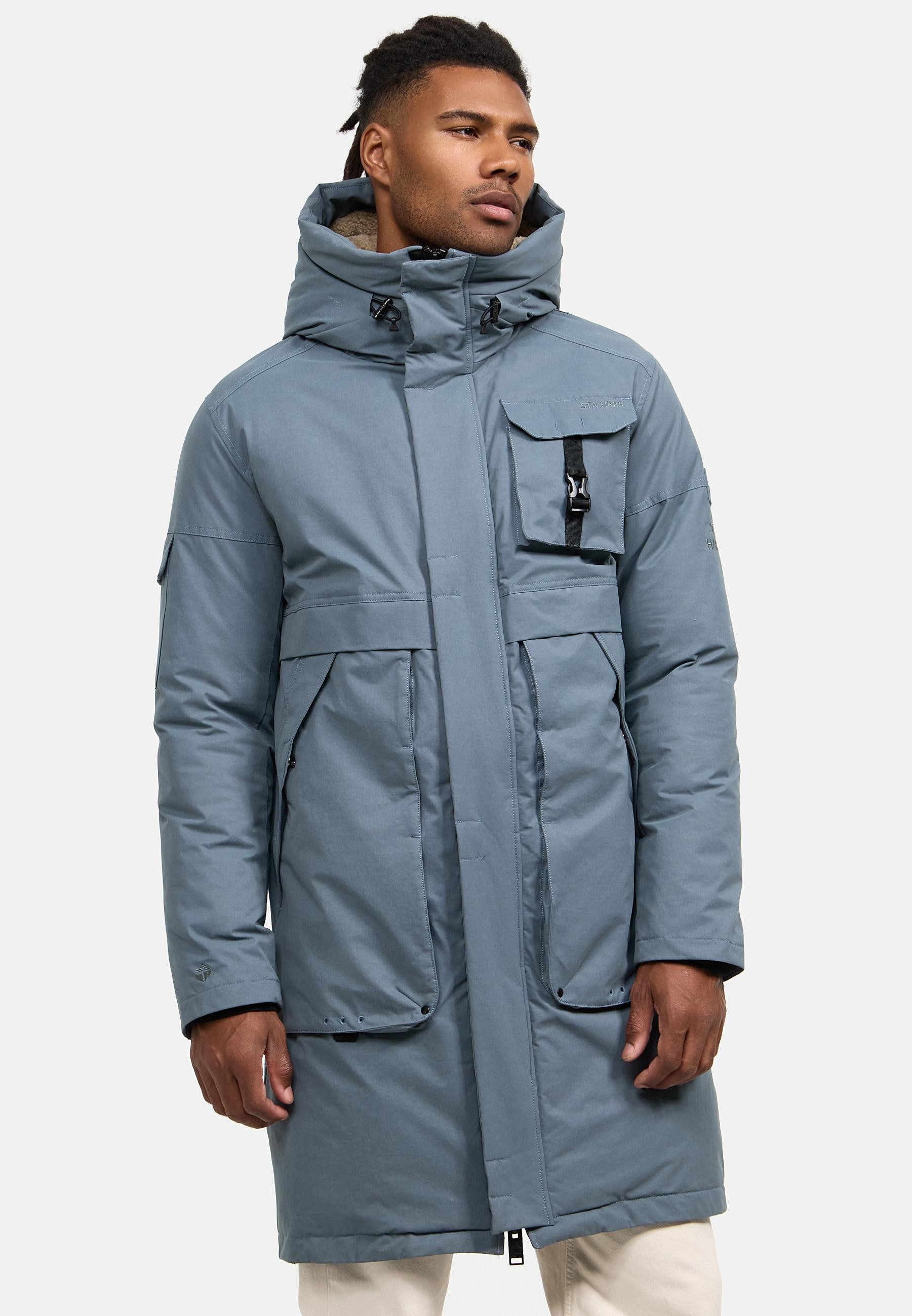 Stone Harbour Wintermantel Cyriaan XX Langer Herren Winterparka mit großen Eingrifftaschen