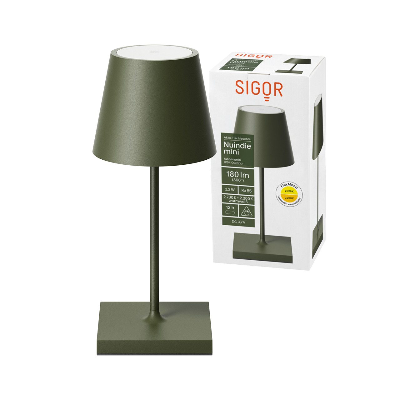 SIGOR LED Tischleuchte Sigor Akku-Tischleuchte NUINDIE günstig online kaufen