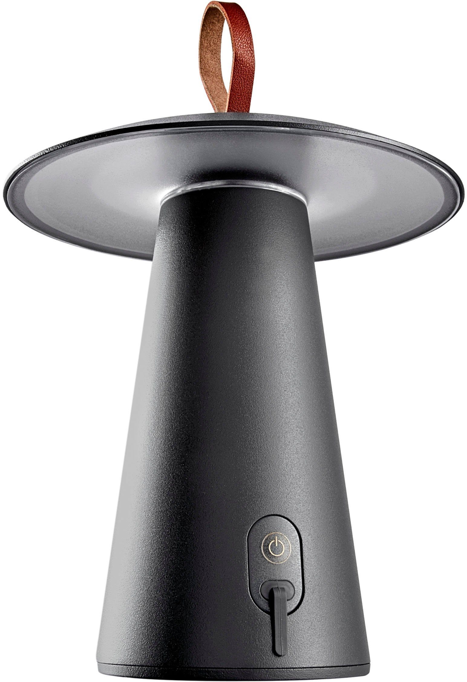 HEITRONIC LED Tischleuchte Mushroom, mit fest Outdoor-Leuchte, LED integriert, Helligkeitsstufen Touch-Schalter Warmweiß, Dimmfunktion, Drei (10/40/100 %) und einstellbar Tischlampe