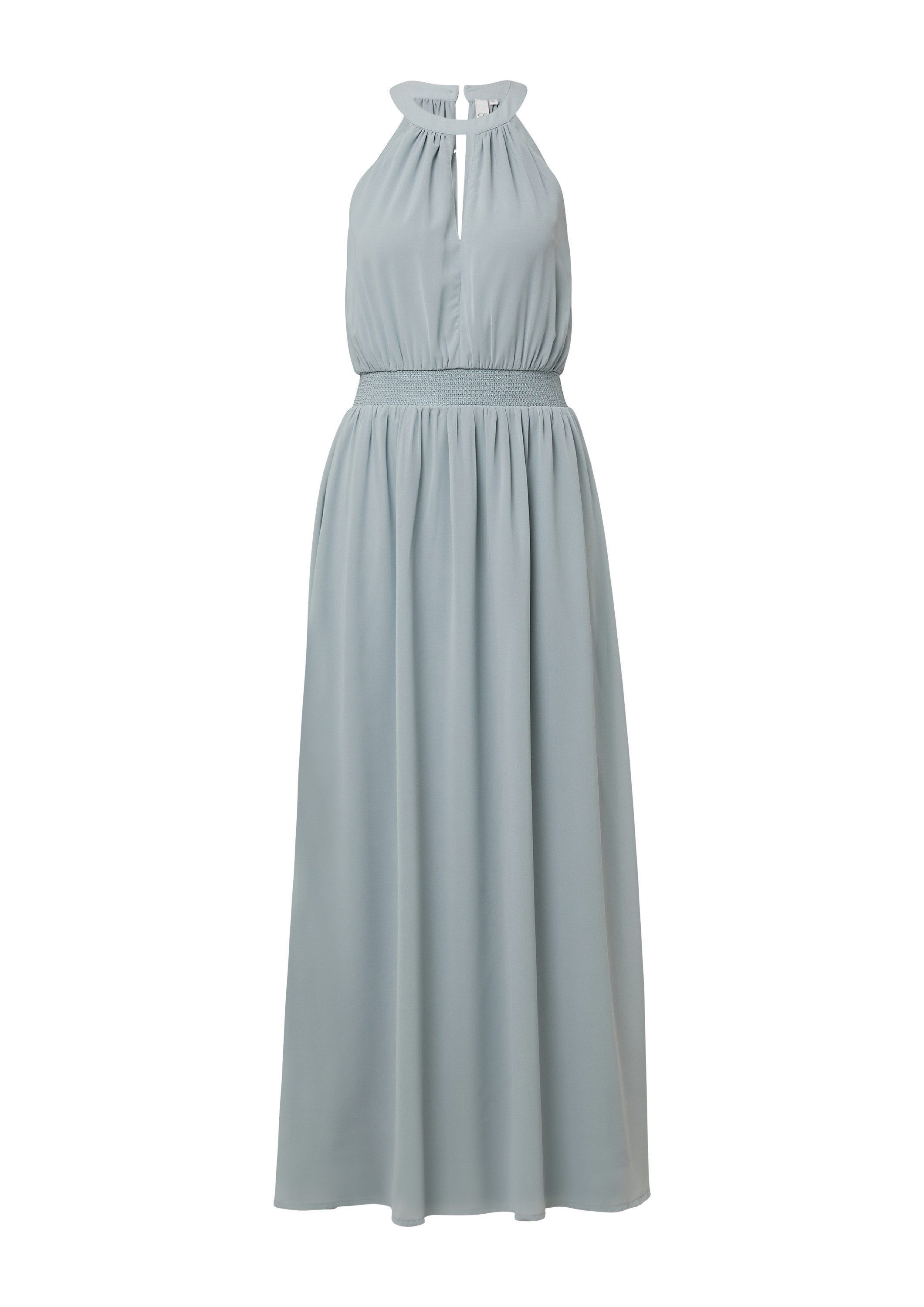 QS Maxikleid Kleid Langes Chiffonkleid mit Smok-Detail günstig online kaufen