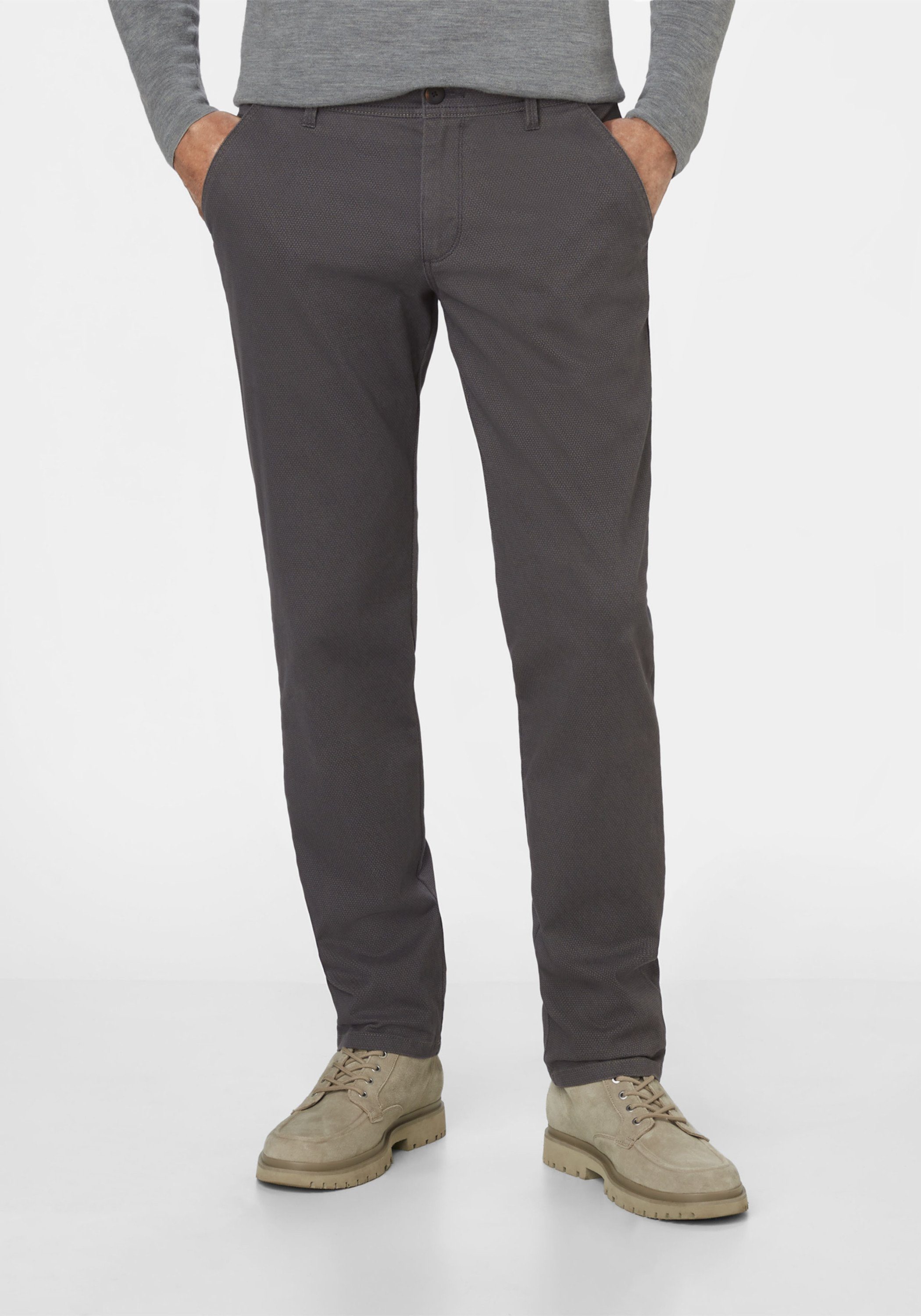 Chino Stretch Fit ODESSA Hose Redpoint grey mit Regular Chinohose