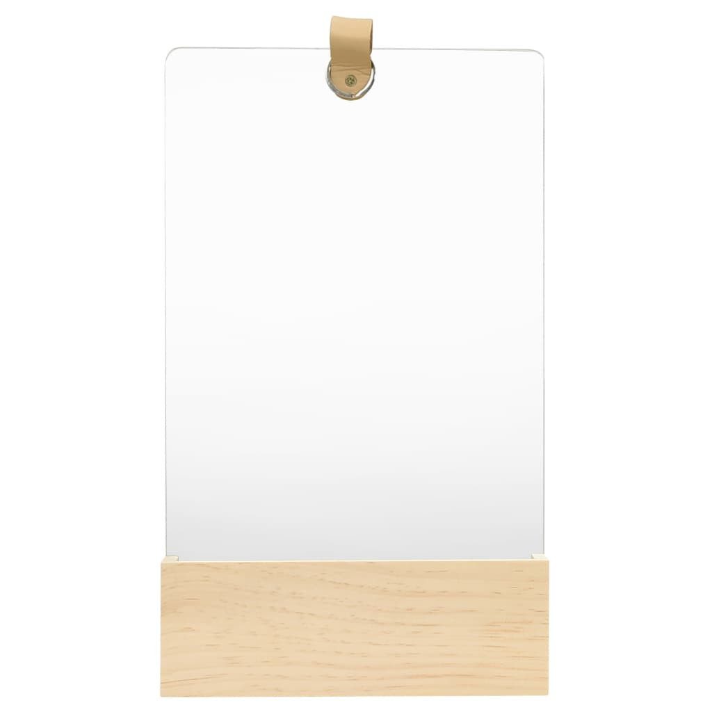 vidaXL Spiegel Wandspiegel Kiefer Massivholz 23x39,5 cm (1-St)