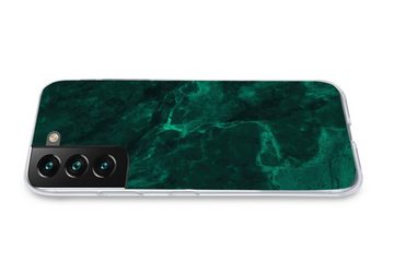 MuchoWow Handyhülle Marmor - Limone - Grün - Strukturiert - Marmoroptik, Phone Case, Handyhülle Samsung Galaxy S22+, Silikon, Schutzhülle