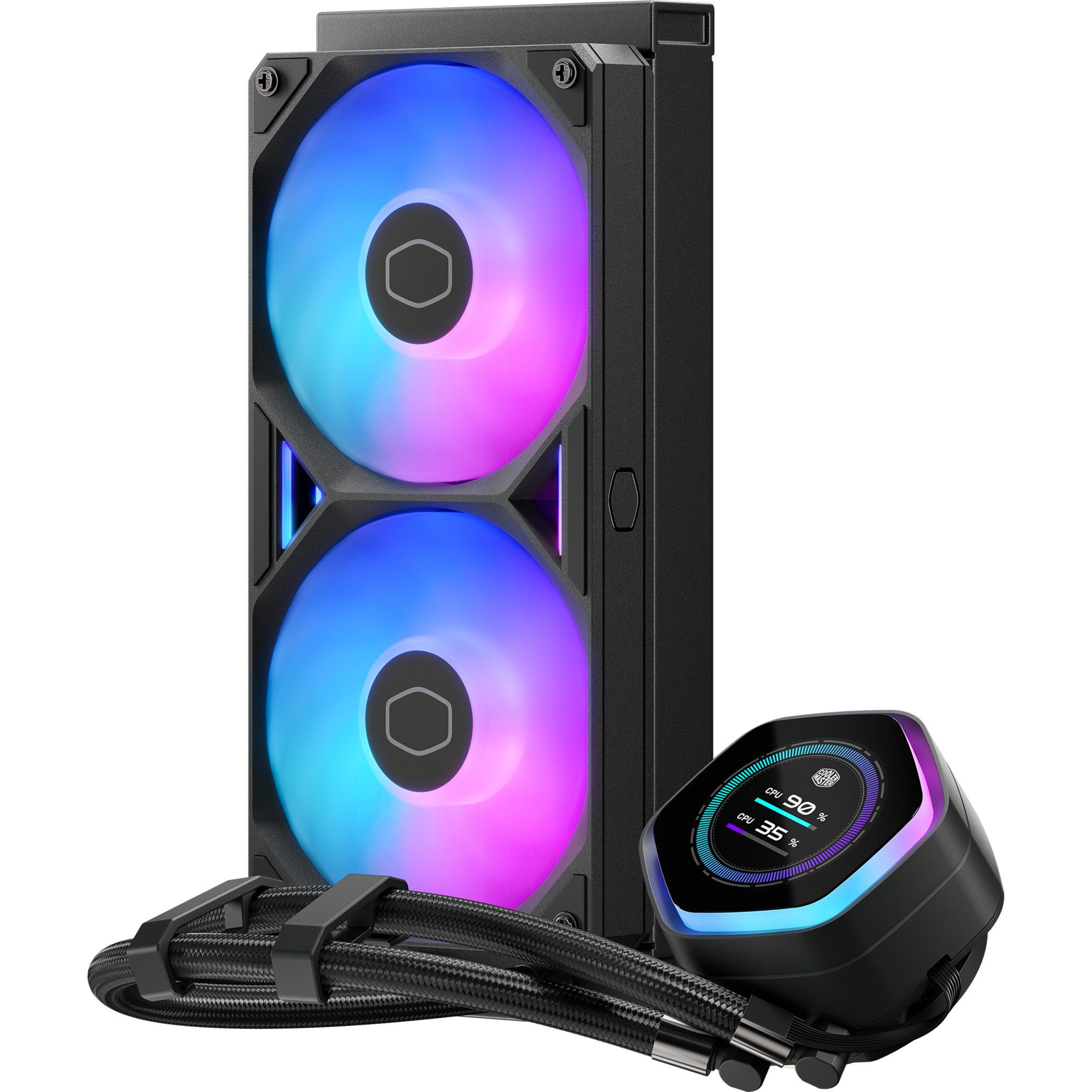 COOLER MASTER CPU Kühler Cooler Master MasterLiquid 240 Atmos II LCD ARGB