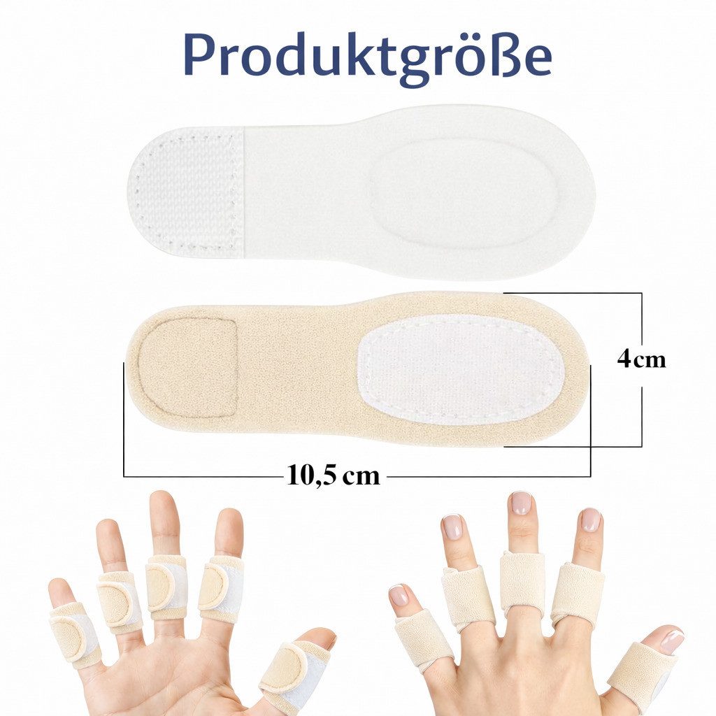 COOL-i ® Fingerbandage Fingerbandage 10er Set, verstellbare Fingerwickel aus Baumwolle, weich & wiederverwendbar, für Alltag & Pflege