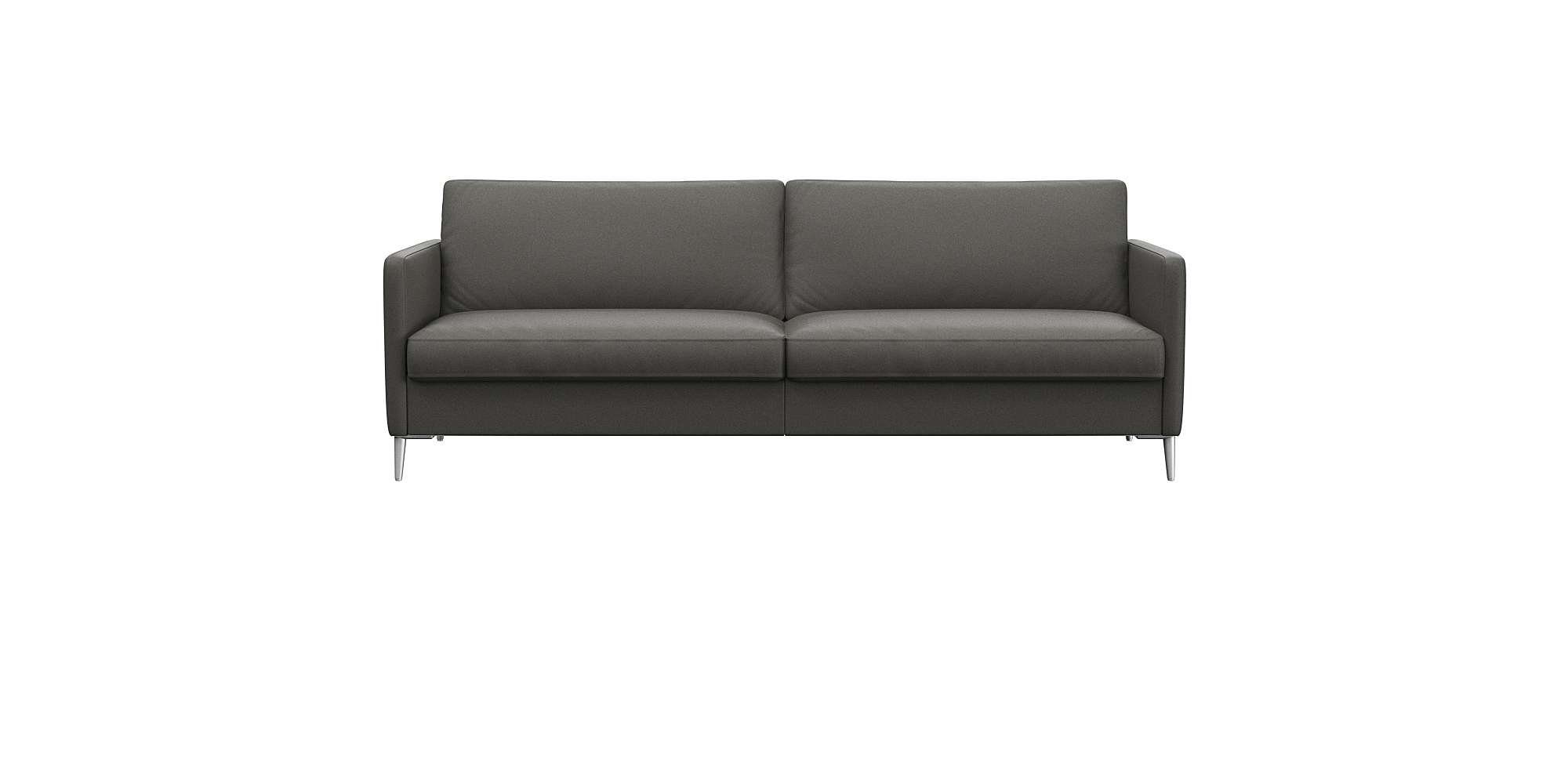FLEXLUX 3-Sitzer Fiore, super Sitzkomfort durch Kaltschaum im Sitz, schmale Armlehnen, Füße Alu