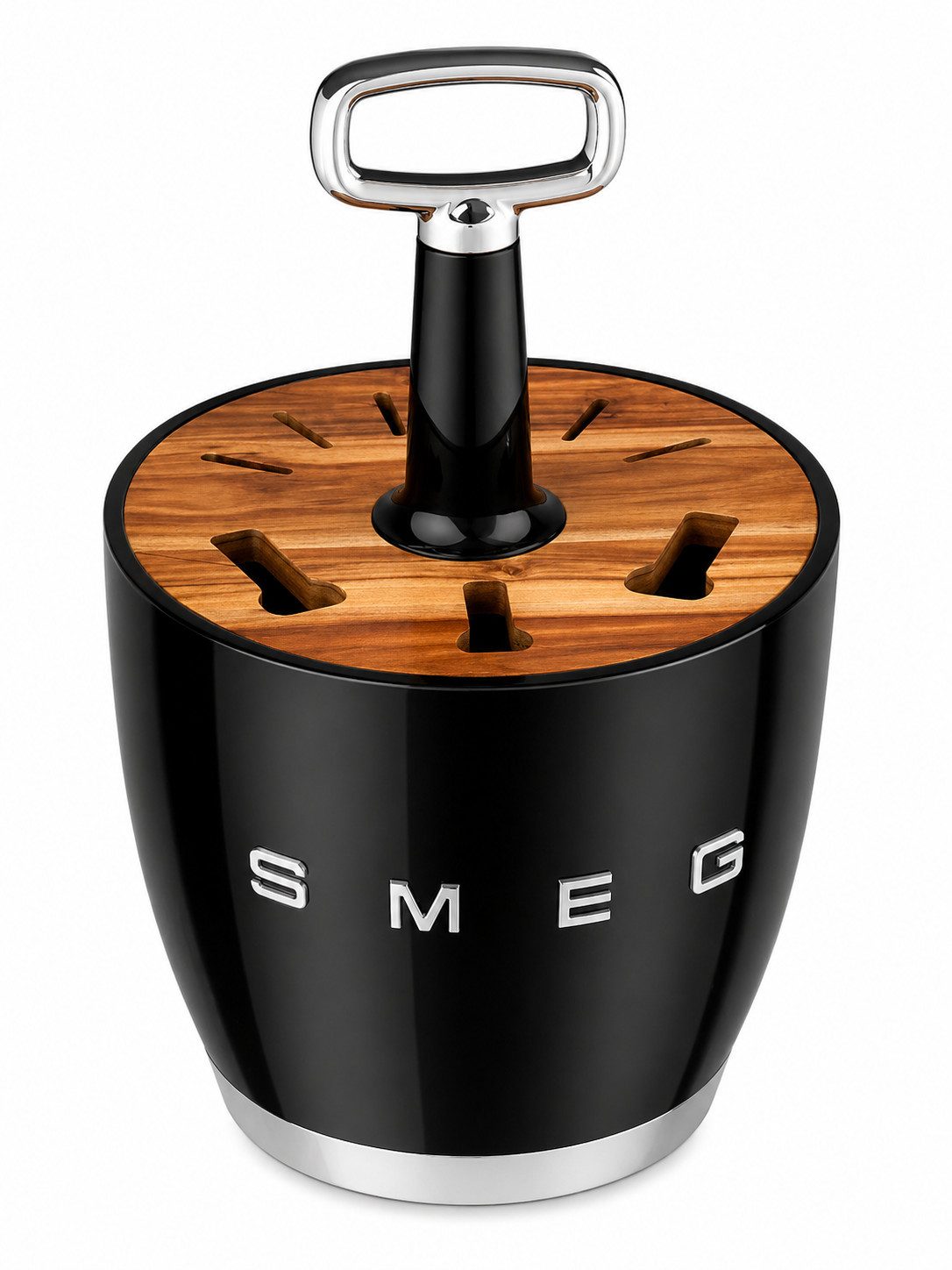 Smeg Besteckhalter SMEG Besteckhalter im Retro-Design ohne Besteck in Schwarz