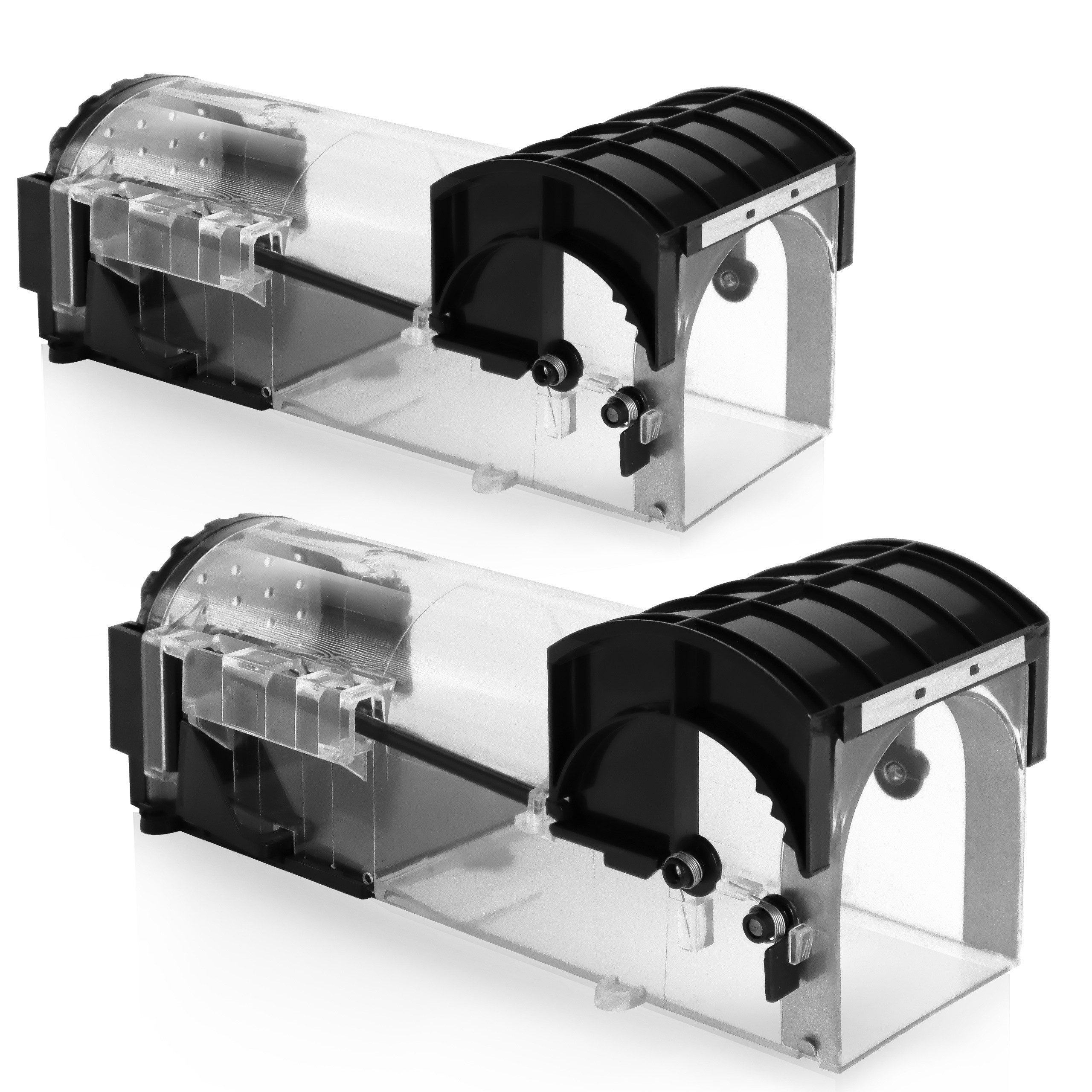 RAPIZZ Lebendfalle Mäusefalle Tierfreundlich & ohne Gift, Für den Innen-und Außenbereich, 4er-Set in Holz oder 2er-Set in ABS, Mit Tipps und Anleitung