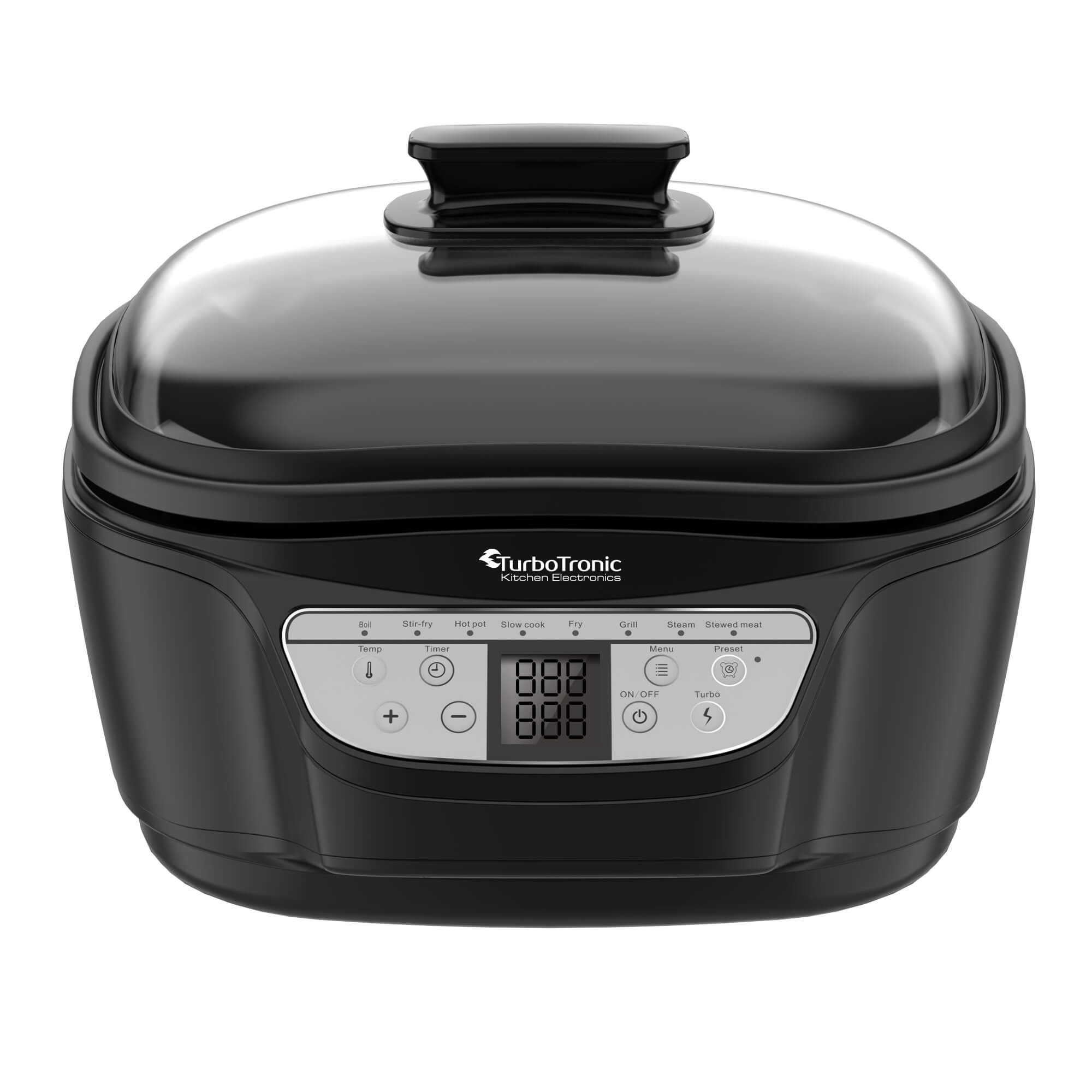 TurboTronic by Z-Line Multikocher mit Fritteuse & Frittierfunktion Reiskocher perfekter Reis 8 Programme, 1500 W, 5 l Schüssel, Schongarer Dampfgarer Slow Cooke – Bild 4 von 5