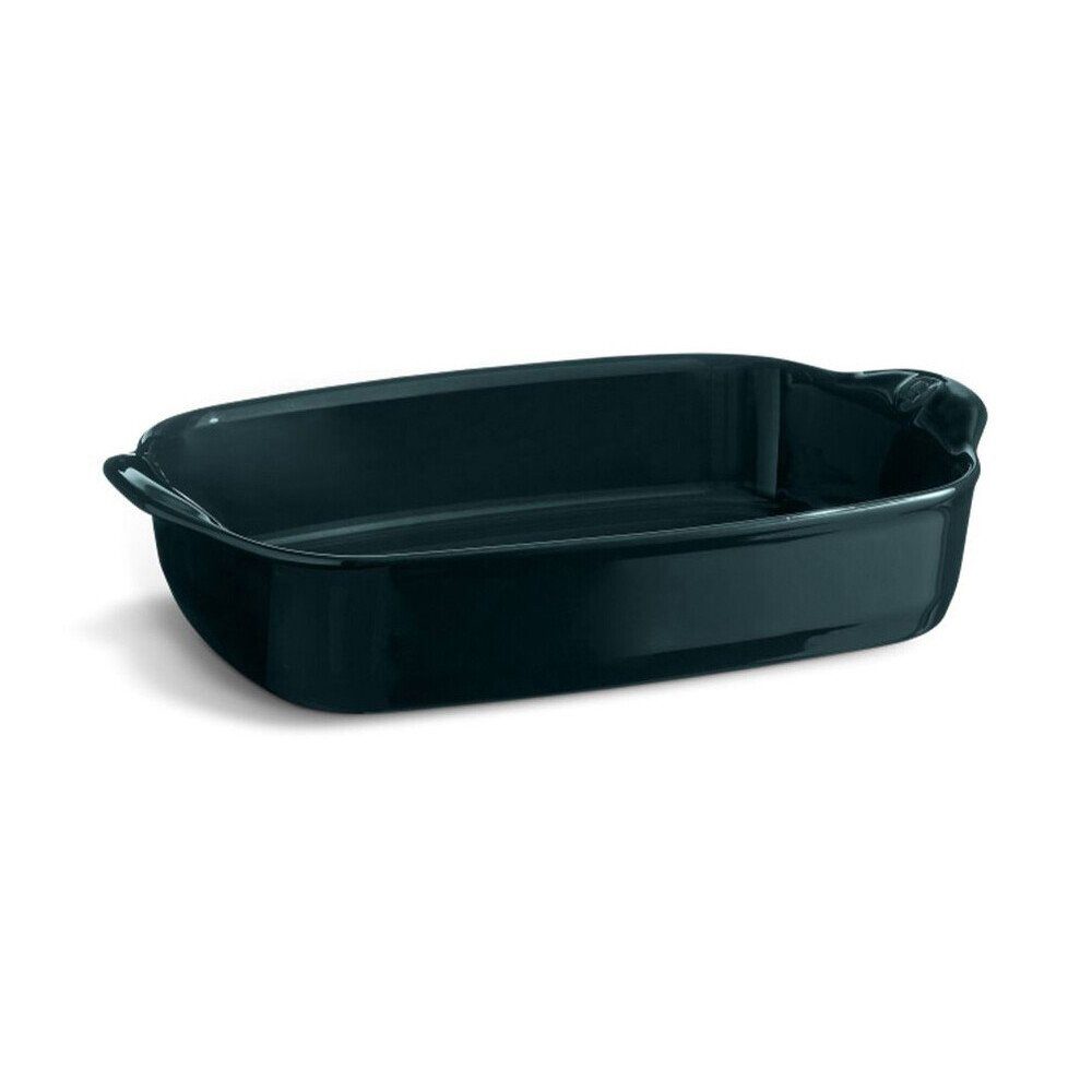 Emile Henry Auflaufform Gratinform 36x23 Ultime Cèdre, Keramik, (1-St), 2,9l, Made in France, Keramik, mikrow.- & spülm.sicher, grün
