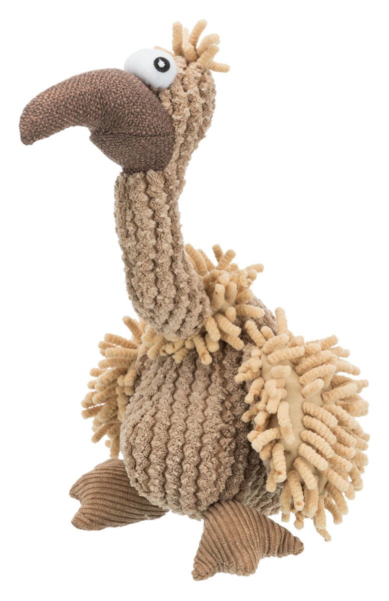 TRIXIE Tierkuscheltier Geier Gustav Hundespielzeug - diverse - 28 cm, Plüsch, Polyester, Stoff