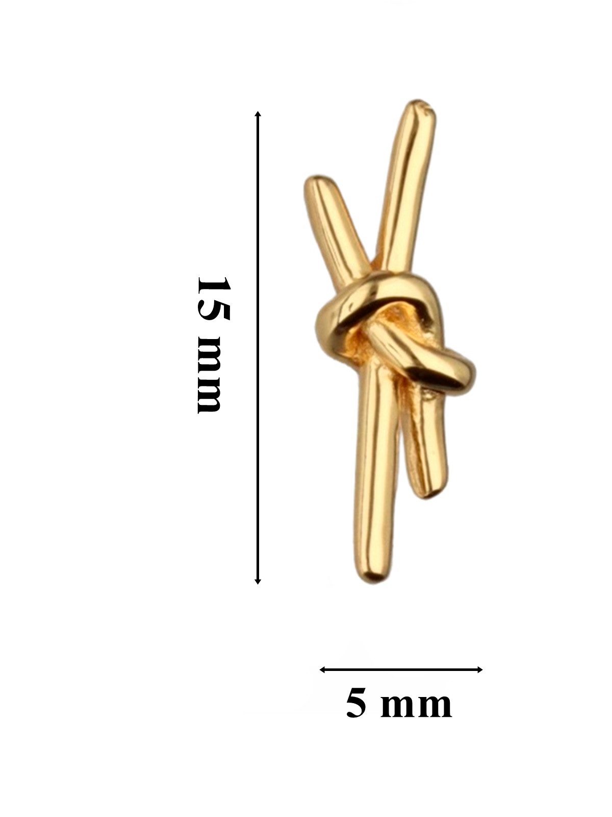 Goldene Hufeisen Paar Ohrstecker Knoten Ohrringe günstig online kaufen