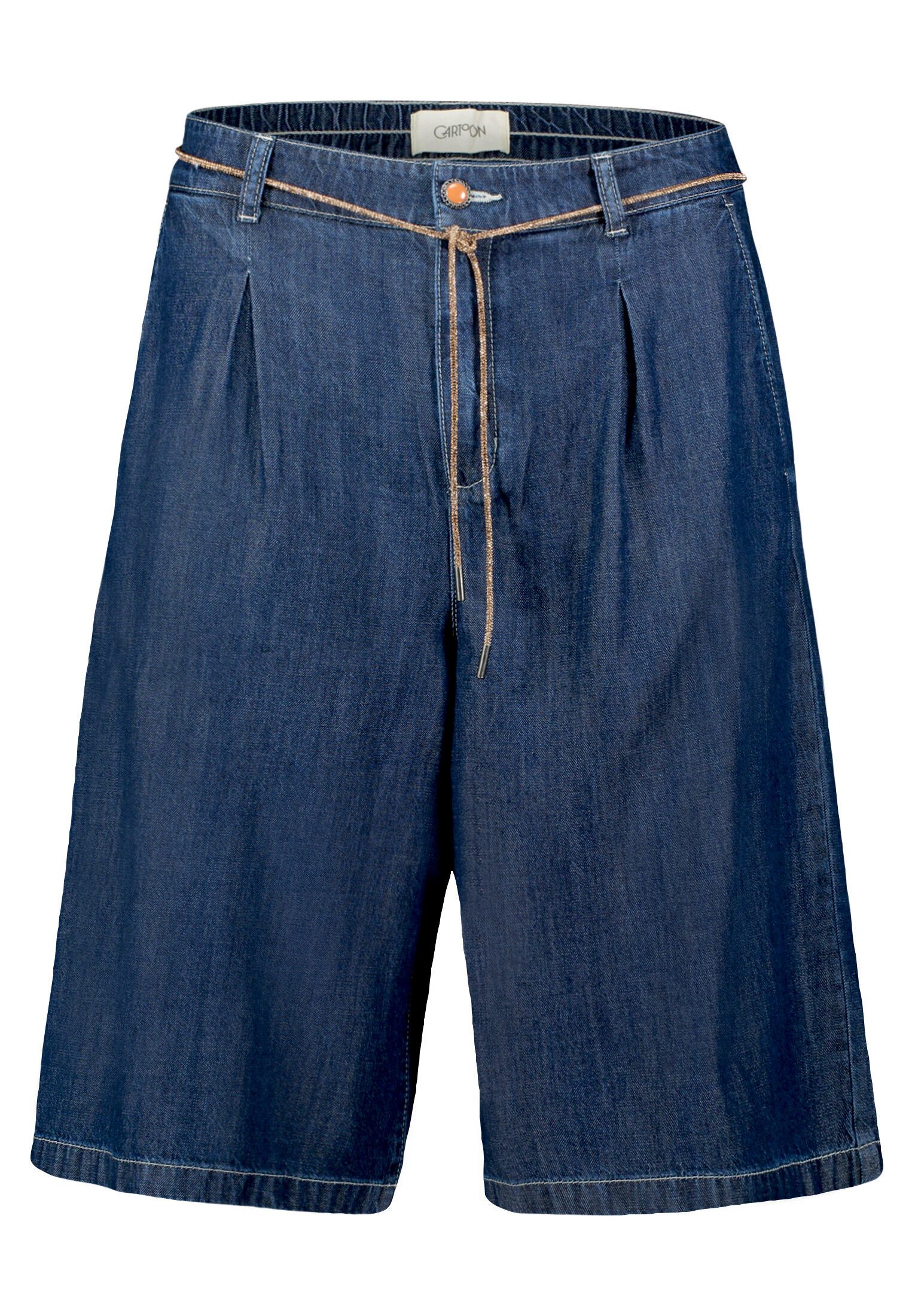 Cartoon Bermudas Damen mit Bindegürtel