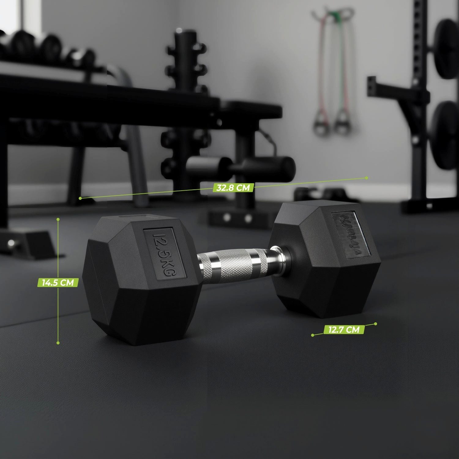 VirtuFit Kompakthantel VirtuFit Hexa Kurzhantel Pro Set 2 x 12,5 kg