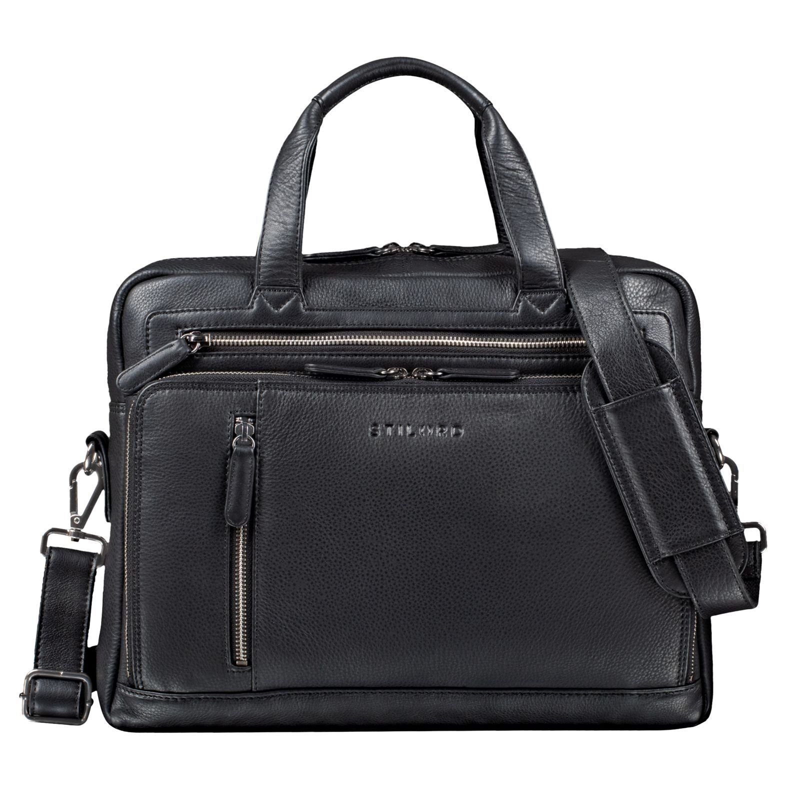 STILORD Laptoptasche "Avery" Ledertasche Umhängetasche