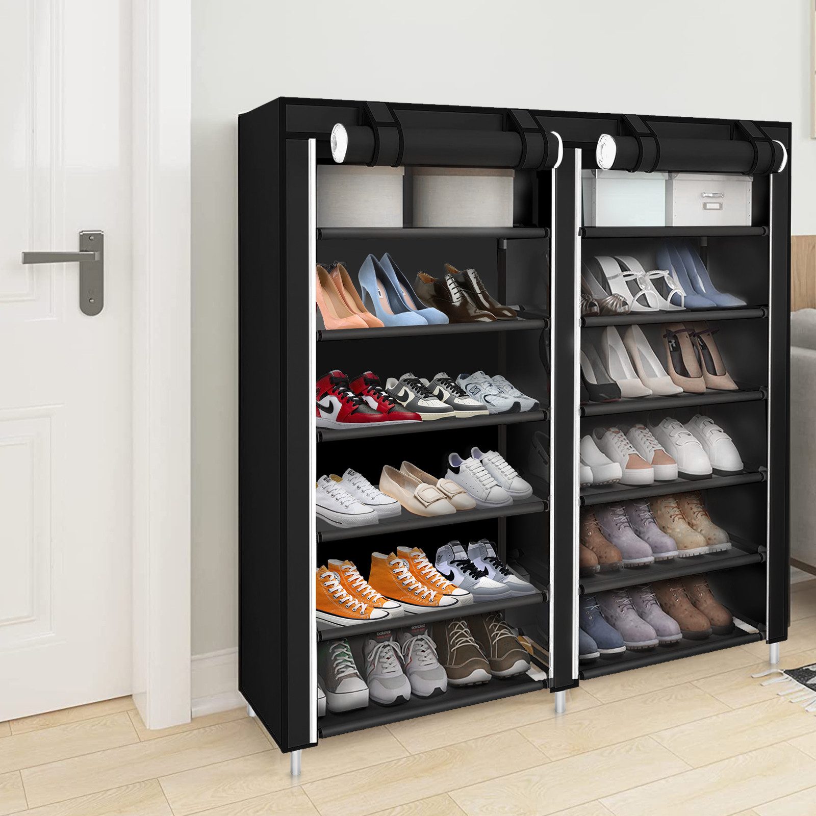 JEOBEST Schuhregal Schuhschrank Schuhaufbewahrung mit staubdichtem günstig online kaufen