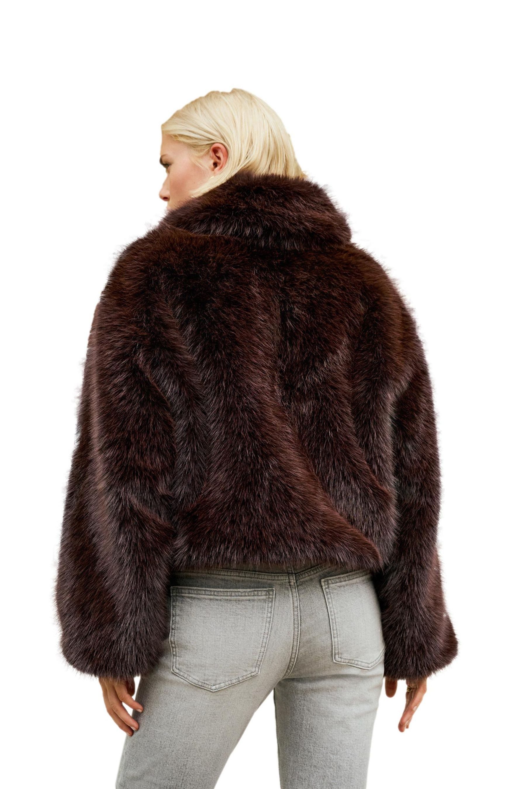 Next Fellimitatjacke Jacke aus Kunstfell mit günstig online kaufen