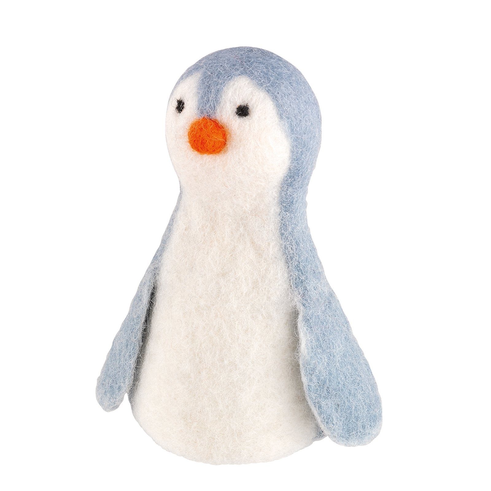 1-tlg), Eierwärmer Eierbecher Pinguin, LANA handgefertigt (Stück, Grau, 470598) Weiß Cilio Tiermotiv (Pinguin Filz
