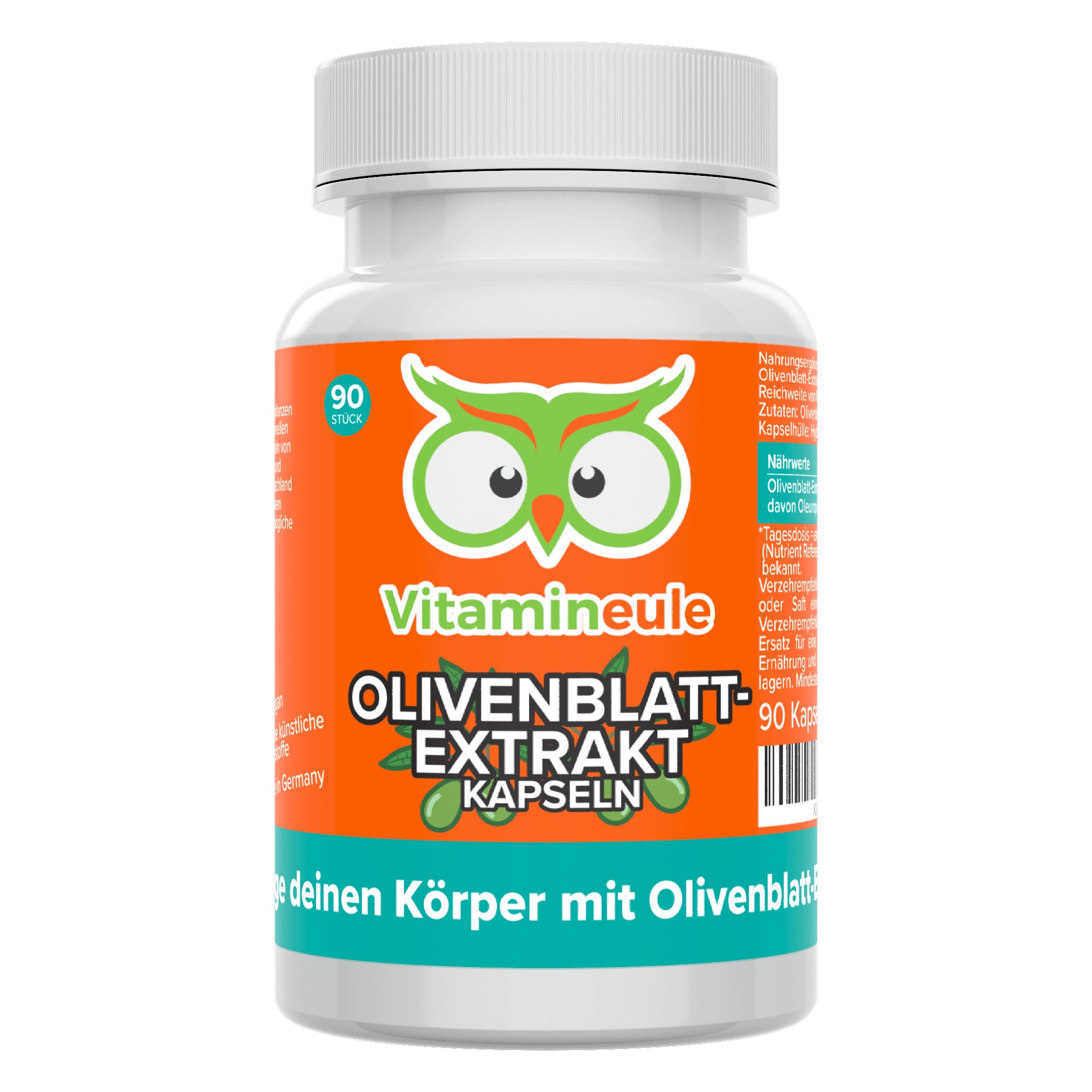Olivenblattextrakt Kapseln mit 500 mg Extrakt (8:1) - Kapsel