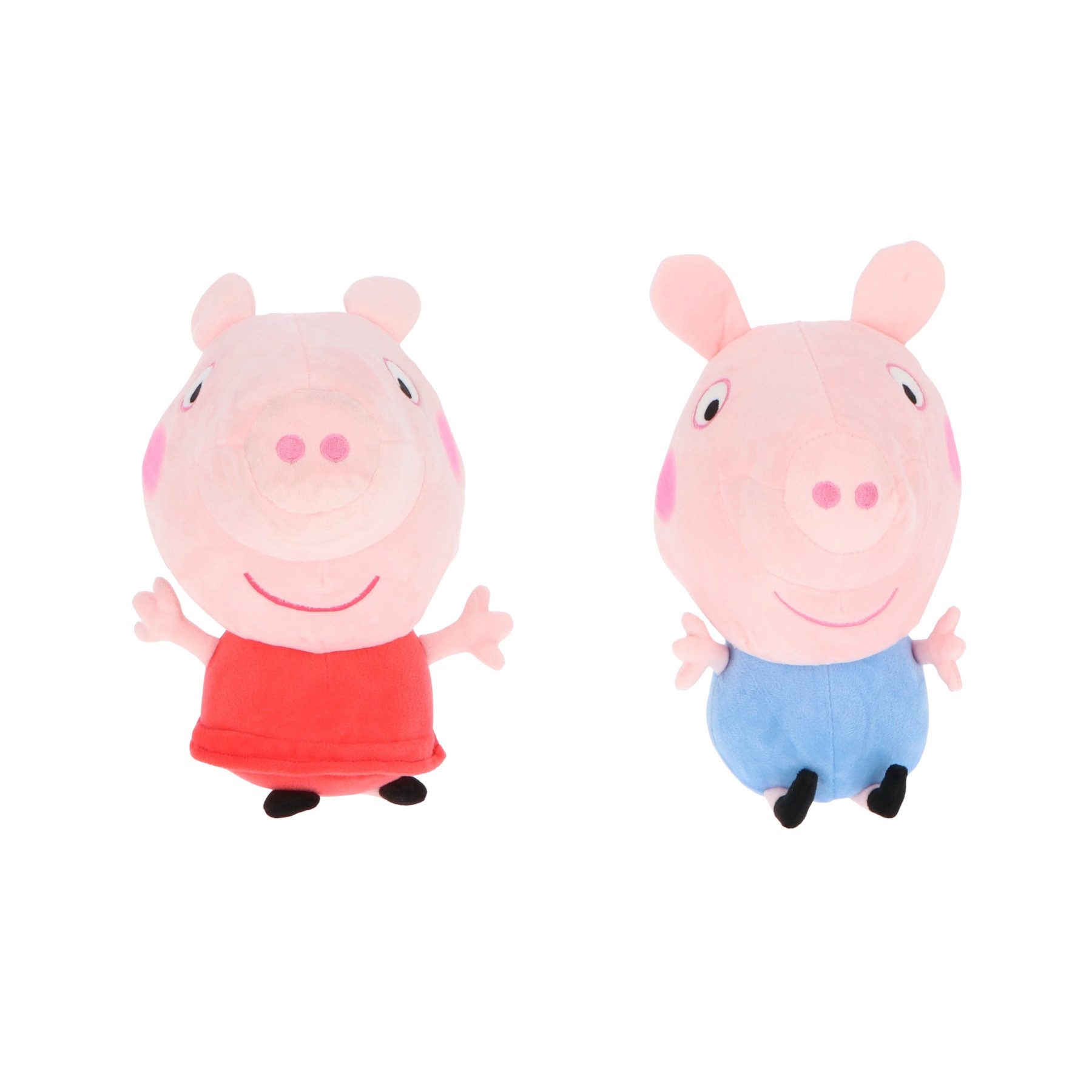 Peppa Pig Kuscheltier Plüsch 2er Set – Lil Bodz Figuren Peppa und George für Kinder (2-St)