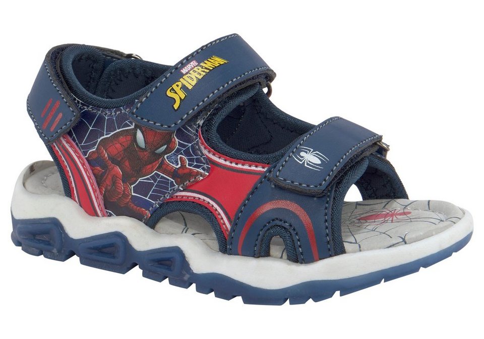 Disney Spiderman Sandale mit Klettverschluss, Modische Sandale von Disney  mit Klettverschlüsse