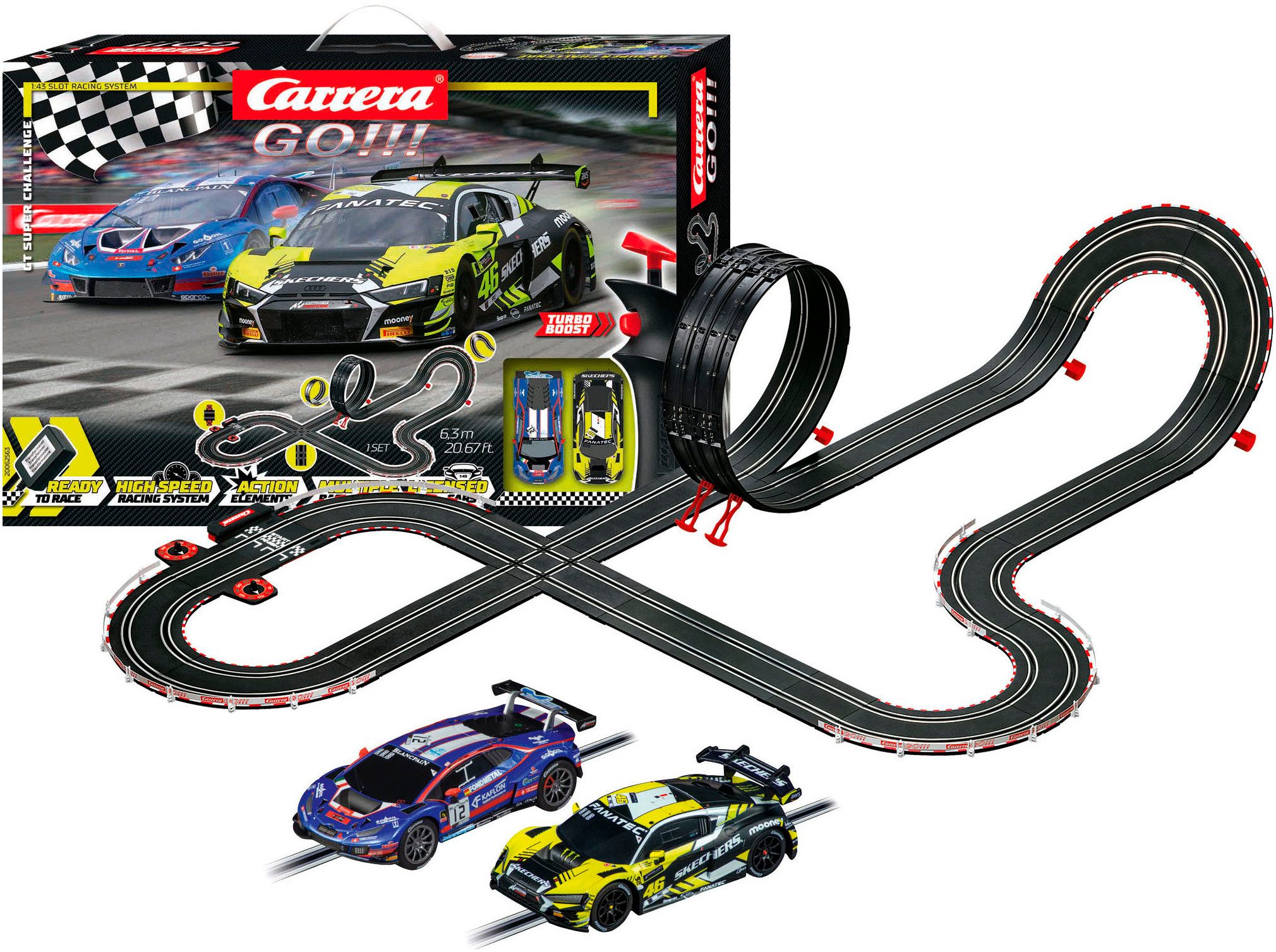 Autorennbahn Carrera GO!!! - GT Super Challenge