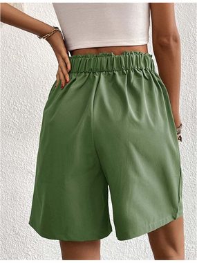 KIKI 2-in-1-Shorts Damen Sommer Lockere Lässig mit Hoher Taille und Weitem Bein Shorts
