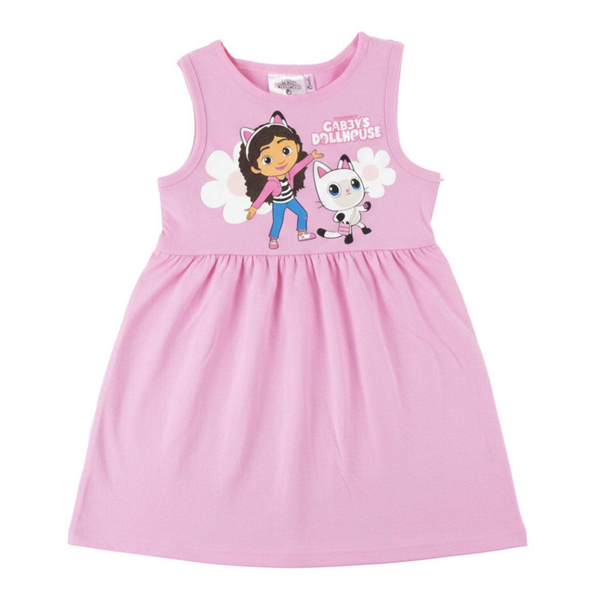 Dreamworks Gabby’s Dollhouse Sommerkleid Kleid Kinder Baumwollkleid Freizeitkleid Mädchen (Packung)