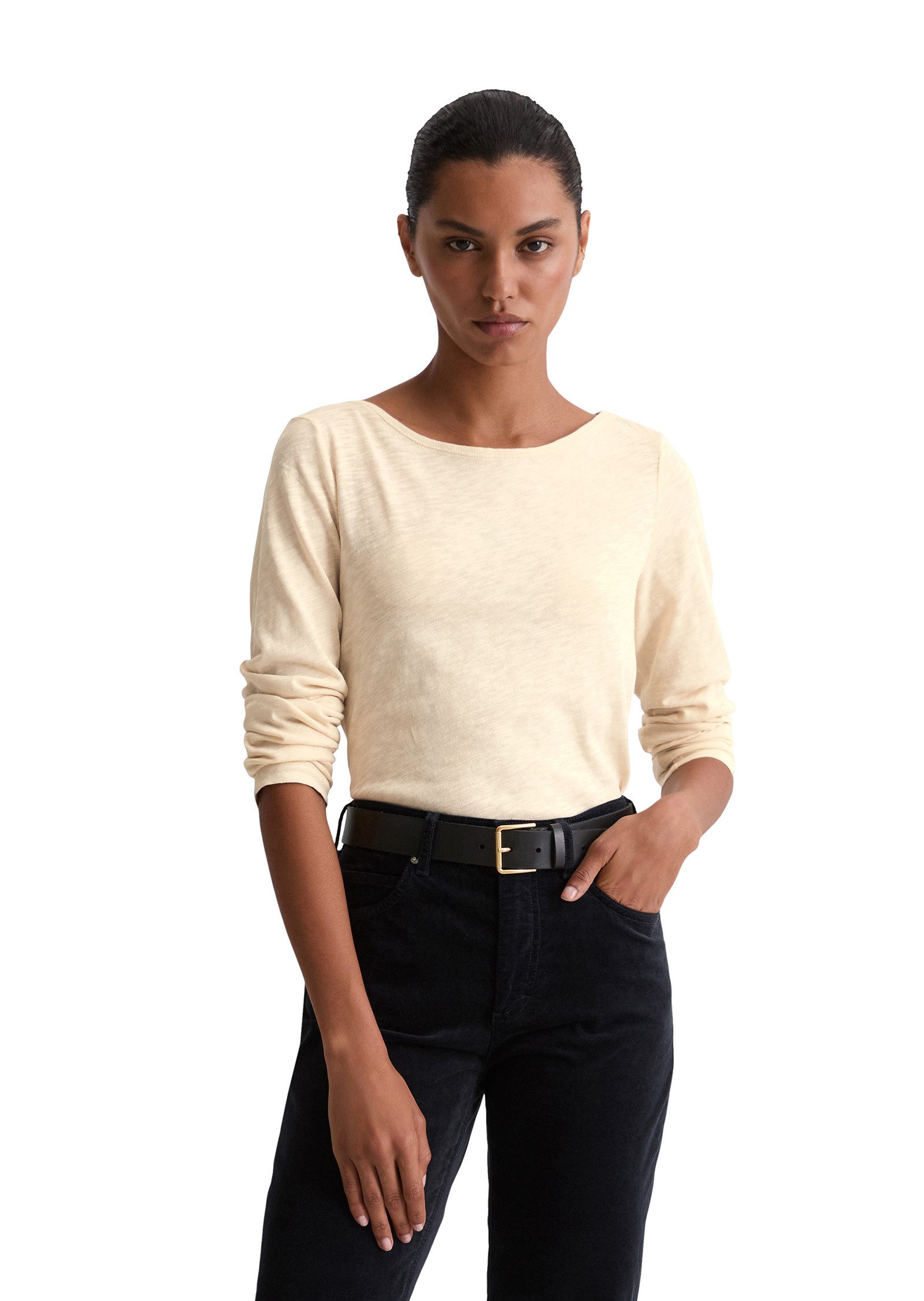 Marc O'Polo Langarmshirt aus Organic Cotton-Qualität günstig online kaufen