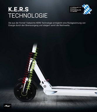 eFlux E-Scooter Lite One Elektro Roller klappbar, kein ABE, 500,00 W, 30,00 km/h, (1 tlg), Scooter - bis 30 km Reichweite - Lithium-Ionen Akku - Tempomat