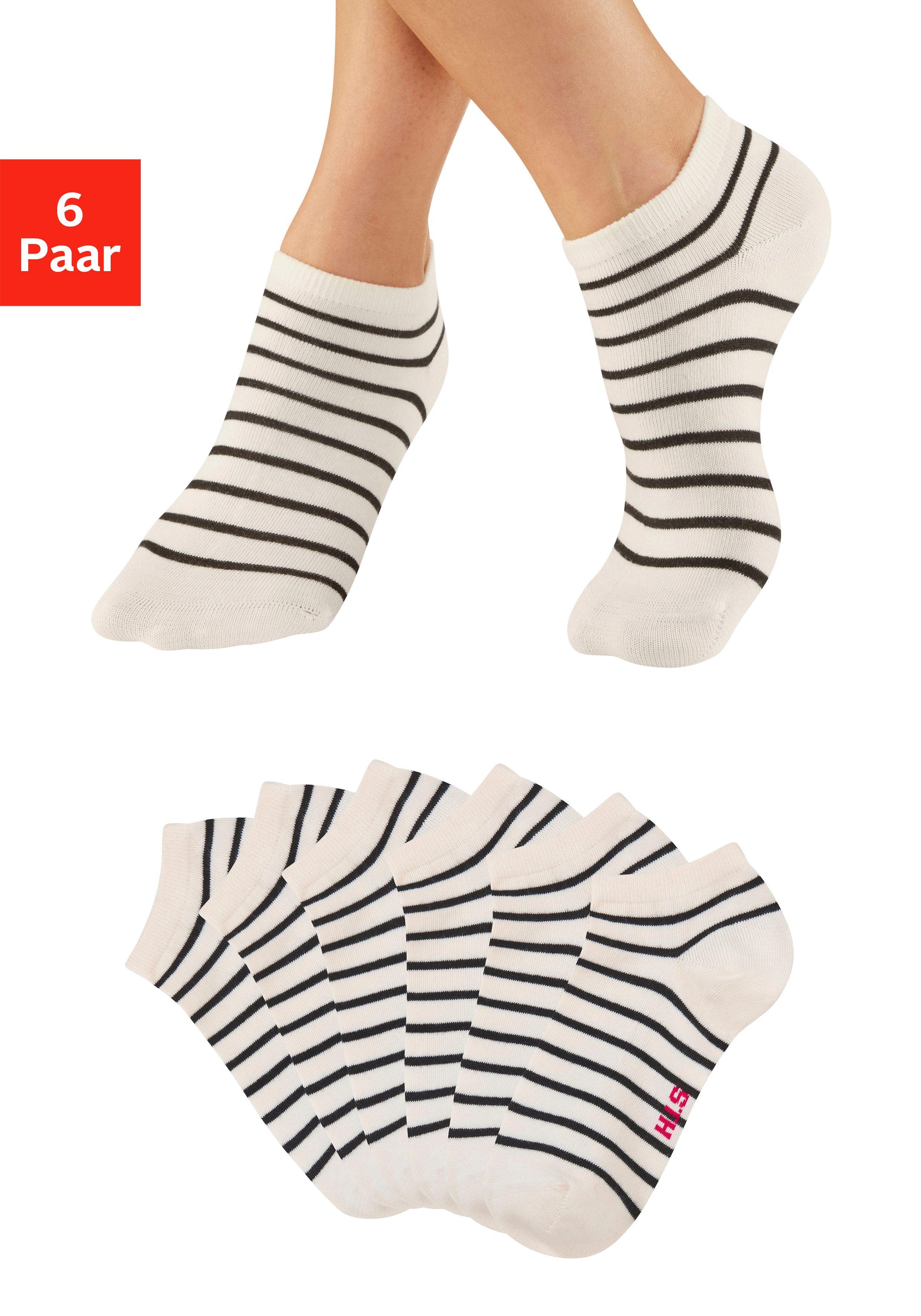 H.I.S Sneakersocken (Packung, 6-Paar) mit maritimen Design