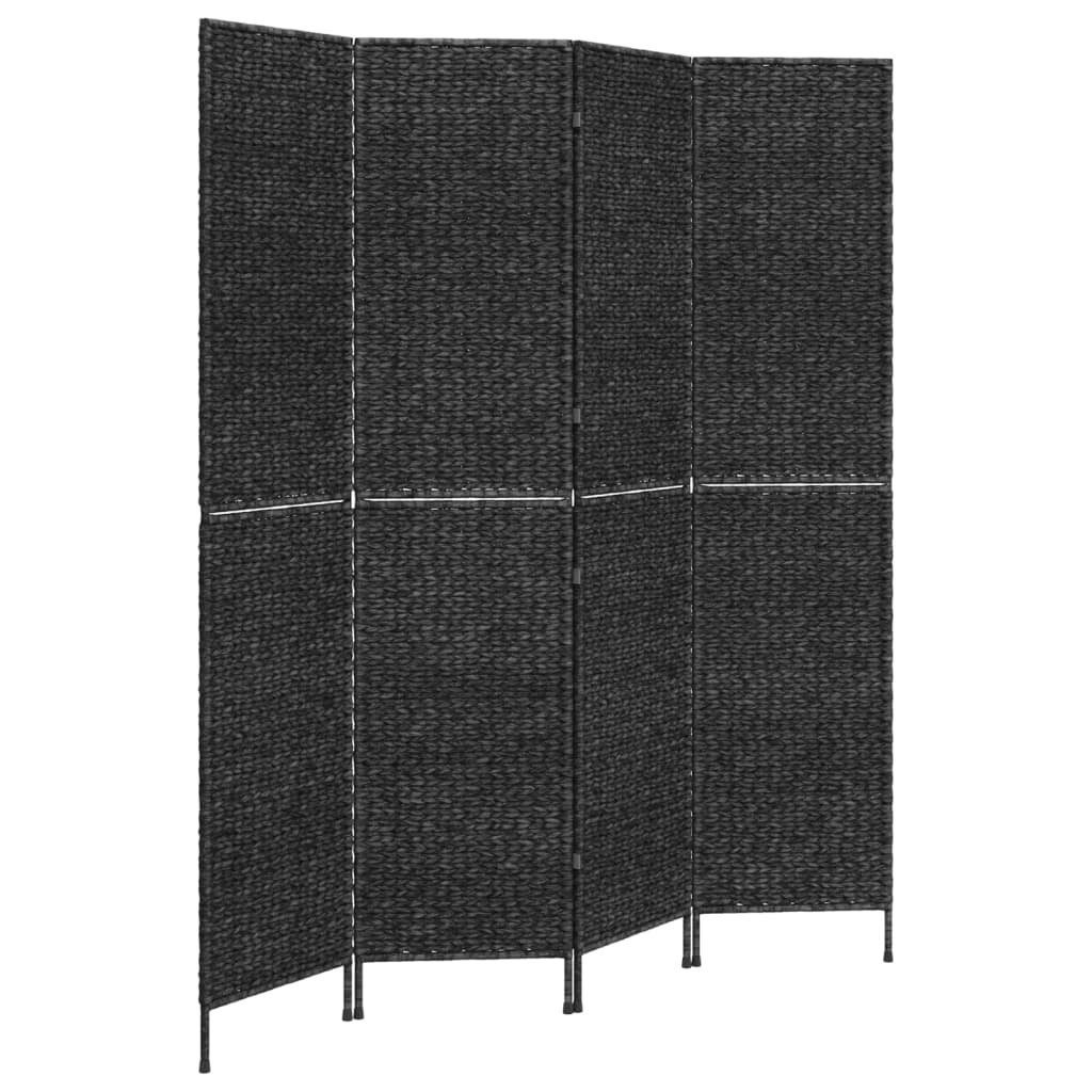 vidaXL Raumteiler Paravent 4-tlg. Schwarz 163x180 günstig online kaufen