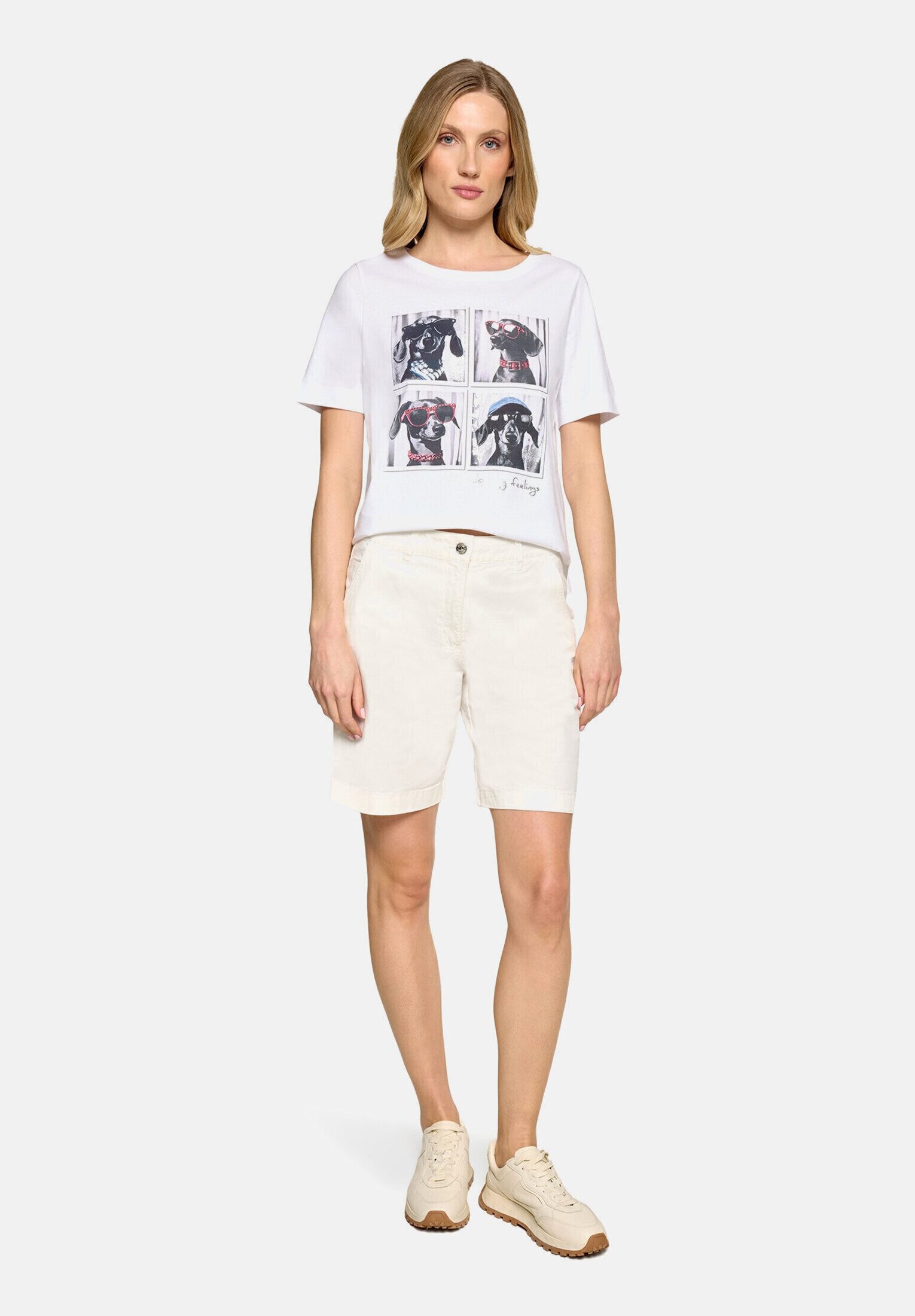 Kurzarmshirt Damen mit Aufdruck