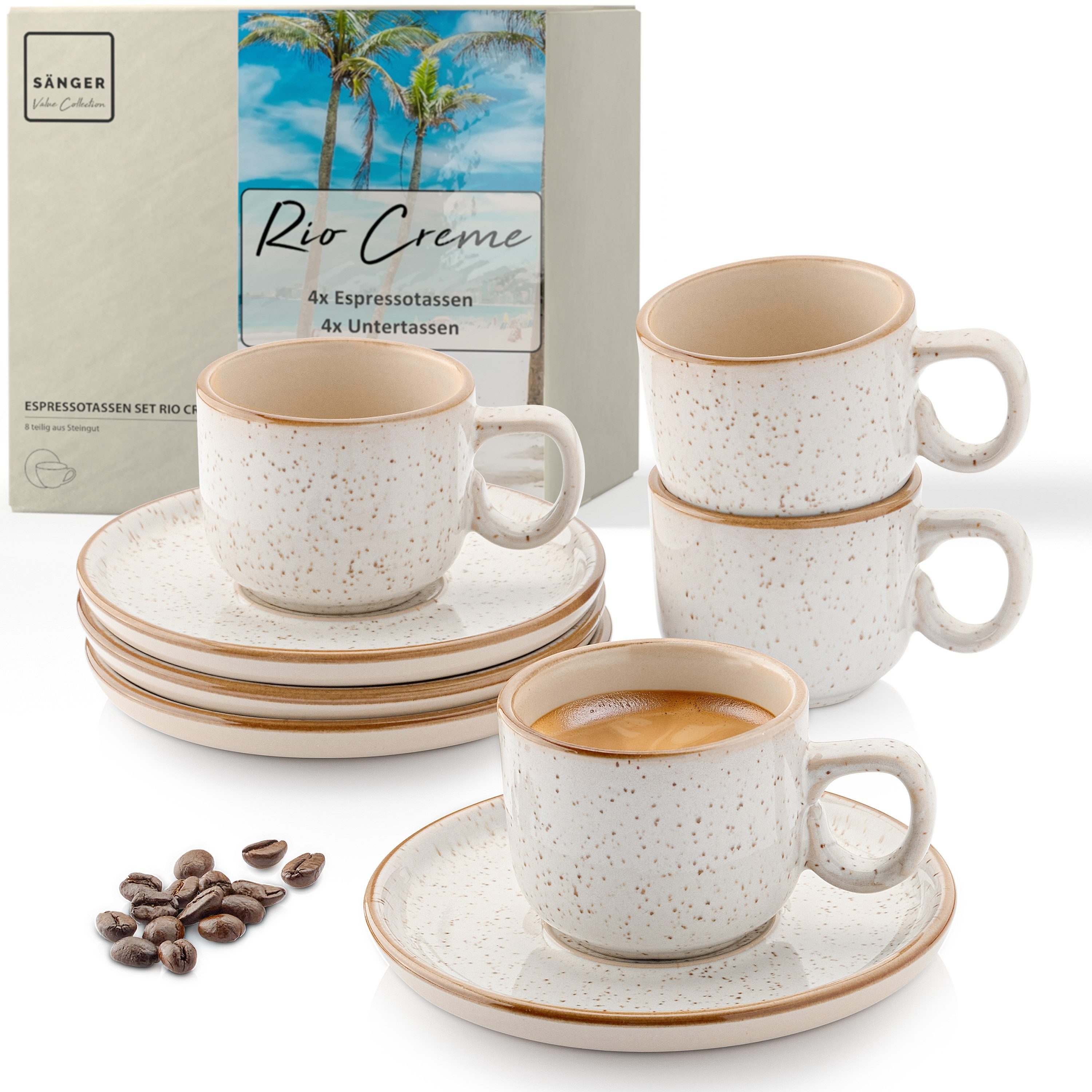 Espressotasse Set 8 tlg. Rio