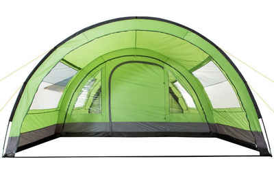 CampFeuer Gruppenzelt »CampFeuer Zelt Relax6 für 6 Personen, Grün/Grau, Tunnelzelt 5000 mm Wassersäule«