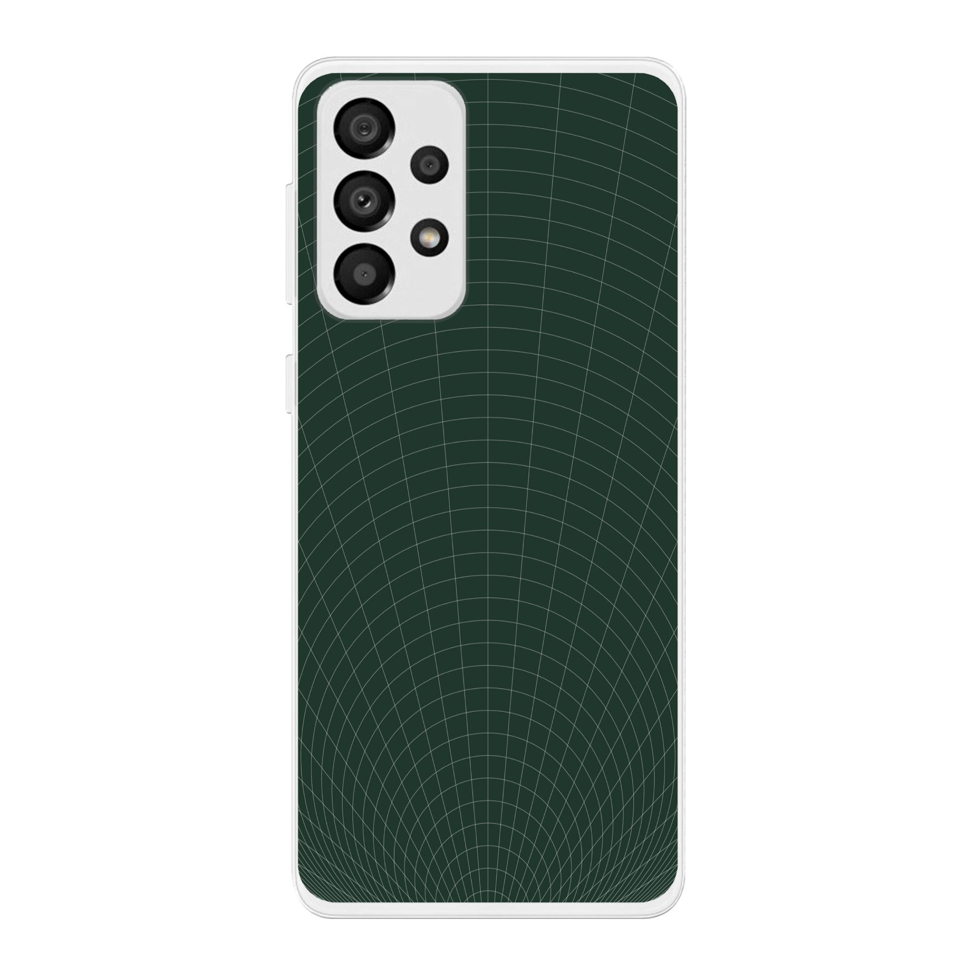 MuchoWow Handyhülle für Samsung Galaxy A33 Tunnellinien - Grün - Abstrakt, Smartphone-Bumper, Print, Handy Schutzhülle Dünn