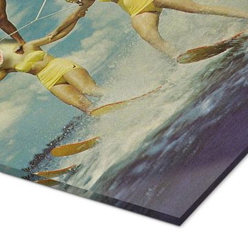 Posterlounge Acrylglasbild Vertigo Artography, On Evil Beach - Shark Attack, Vintage Fotografie