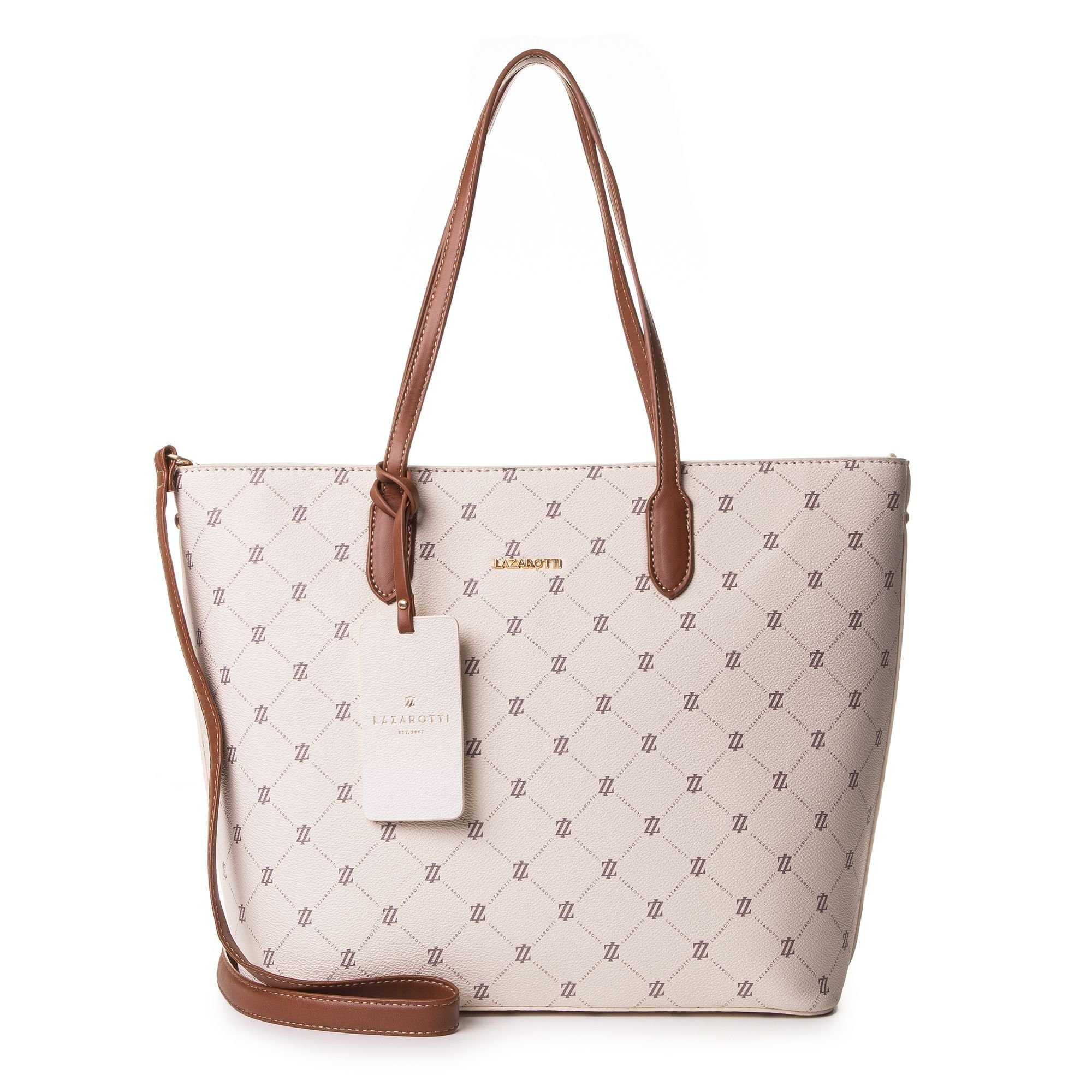 Lazarotti Sac Shopper Sac à épaule Palermo Shopper Black Noir