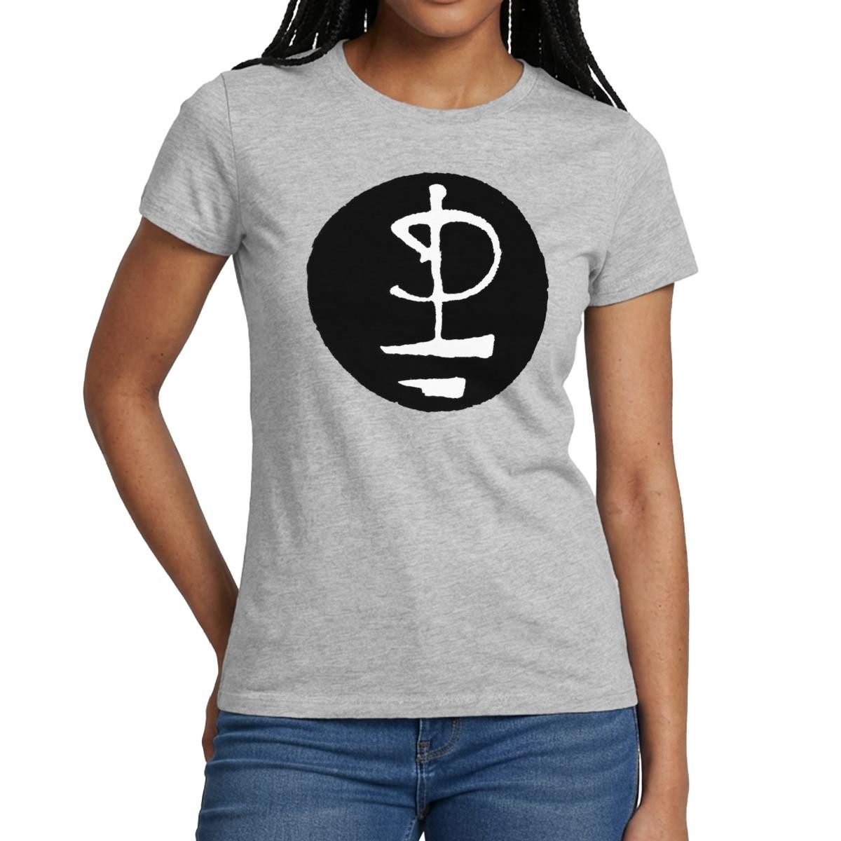 T-Shirt Pink Floyd Logo Schwarz Weiß Frauen T-Shirt