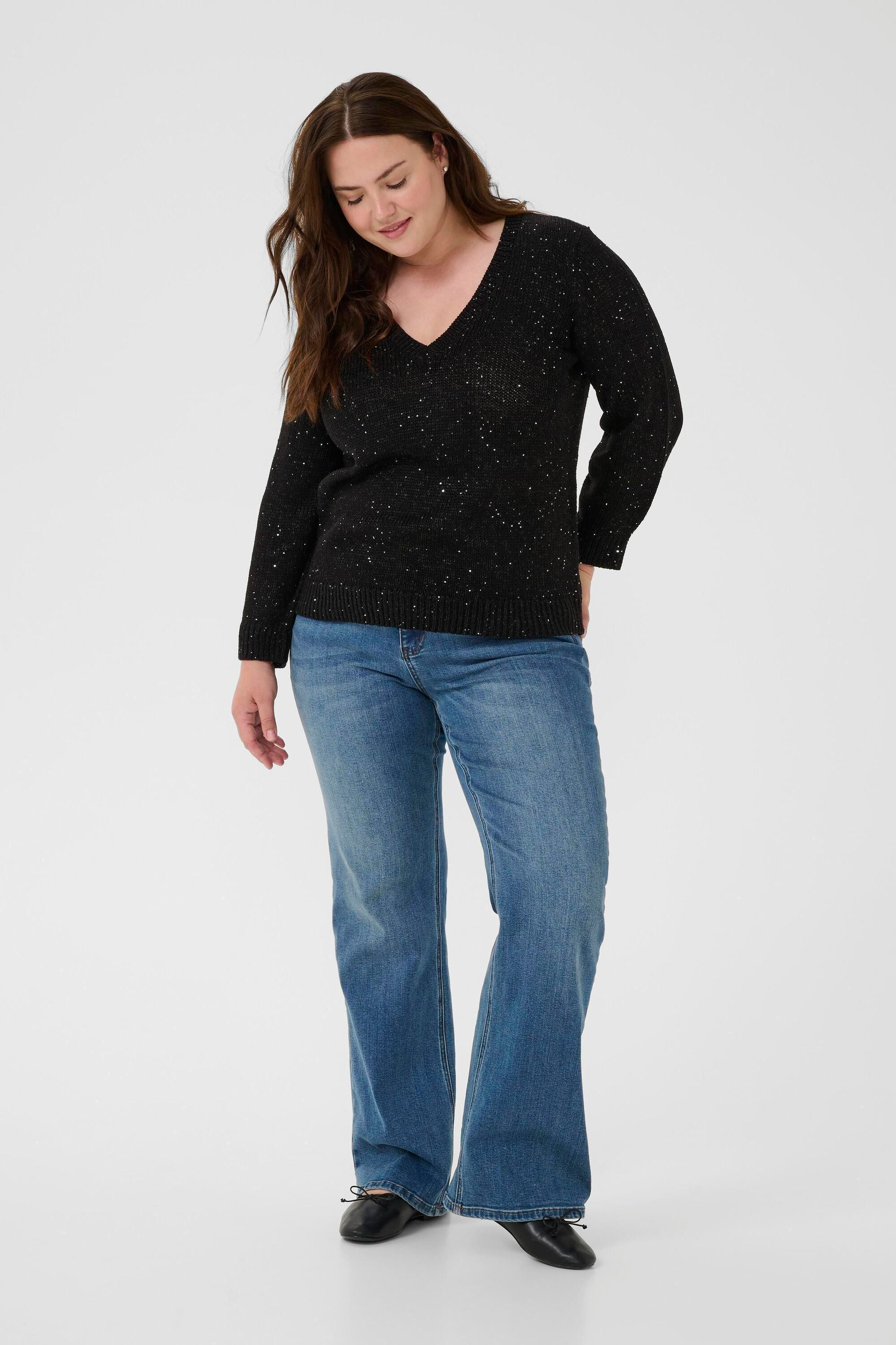 KAFFE Curve Strickpullover Strickpullover KCshiana Große Größen