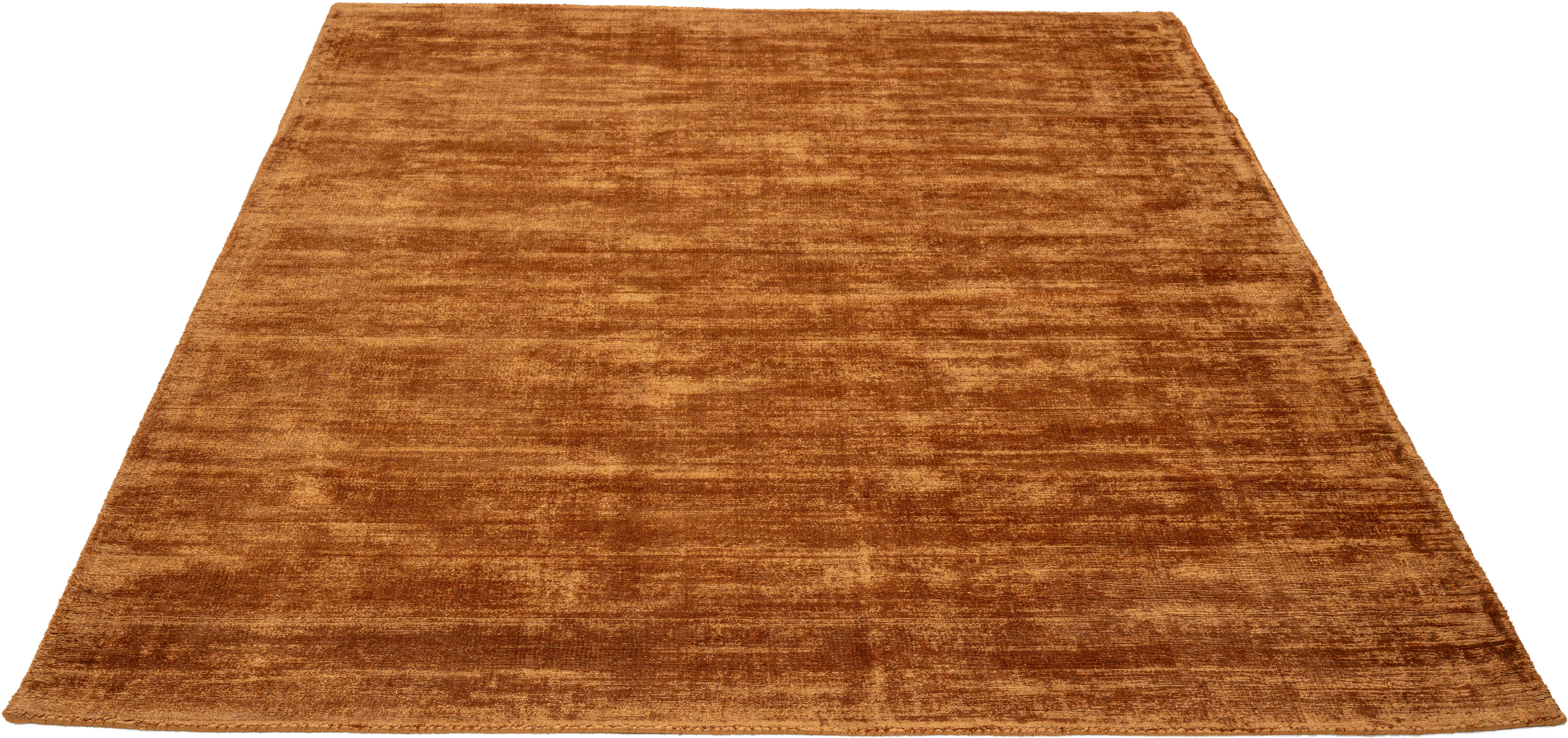 TOM TAILOR HOME Teppich »Shine uni«, rechteckig, 8 mm Höhe, Handweb Teppich günstig online kaufen